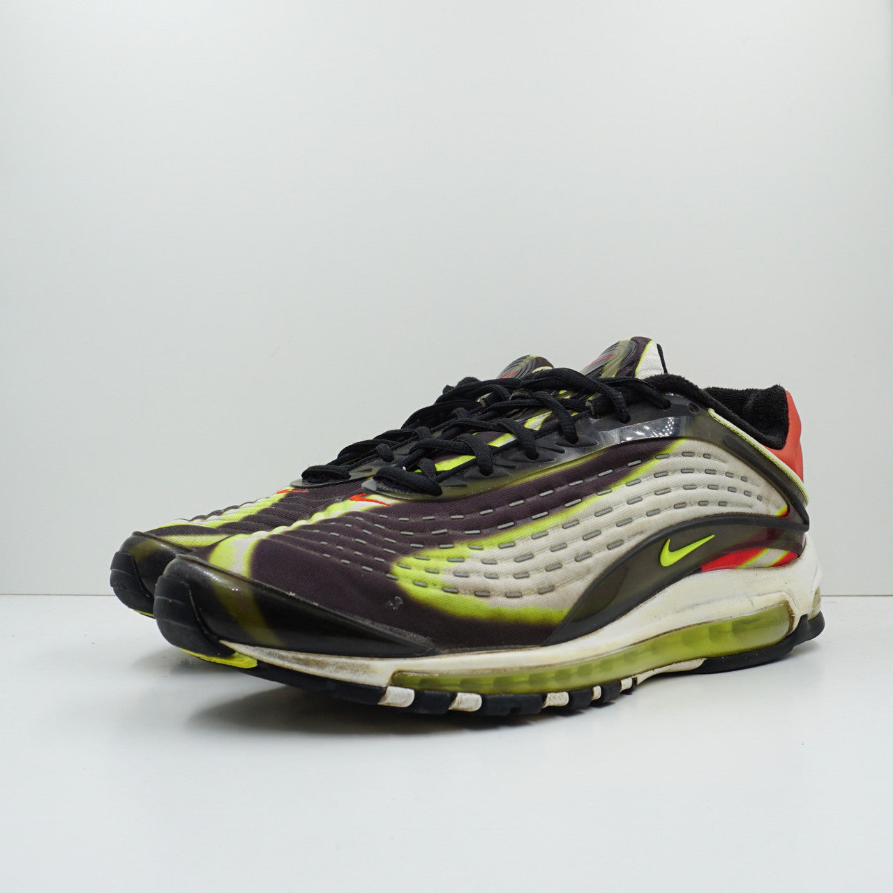 Nike Air Max Deluxe Black Volt Habanero Red