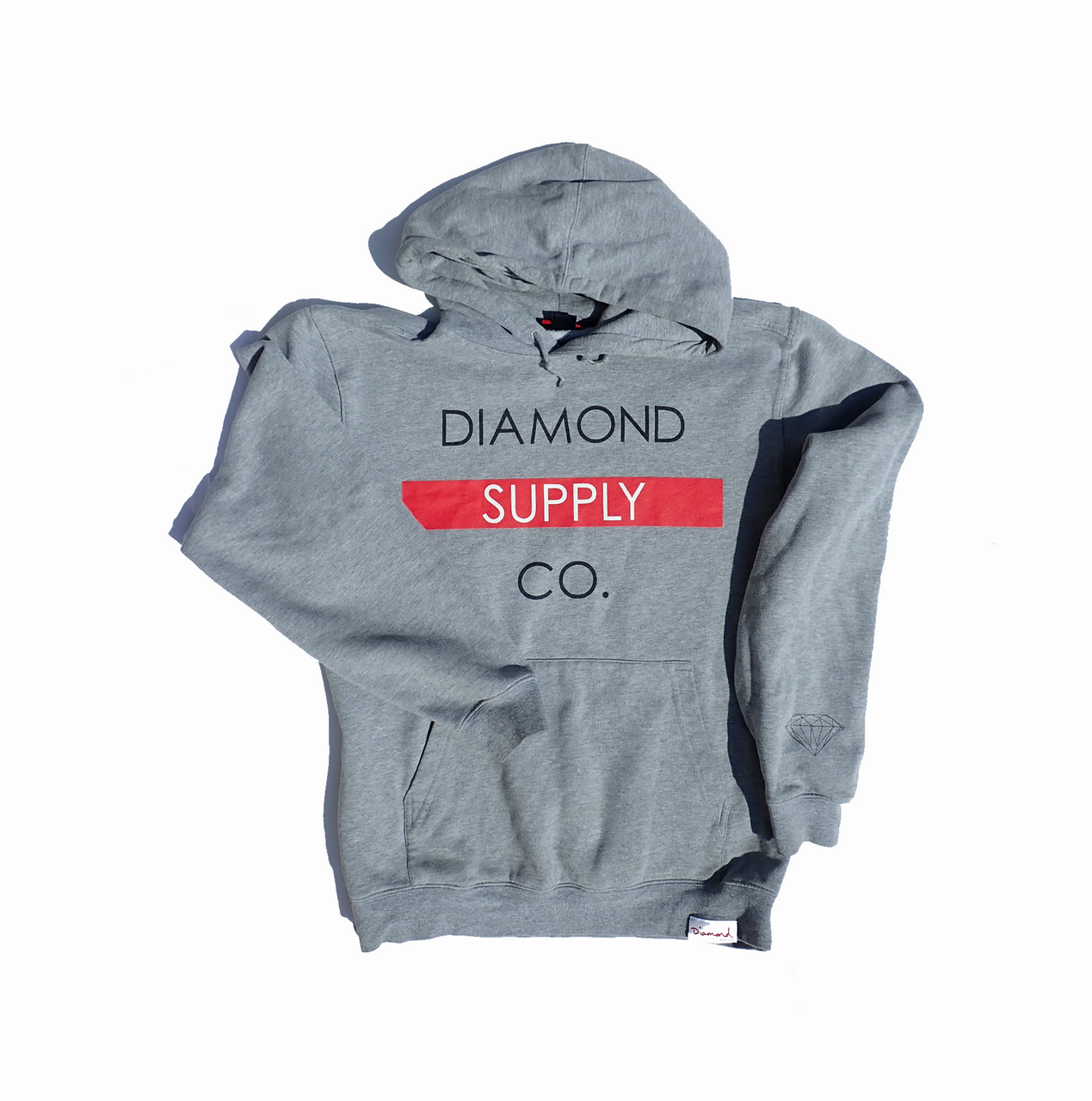 Diamond supply grey hoodie deals