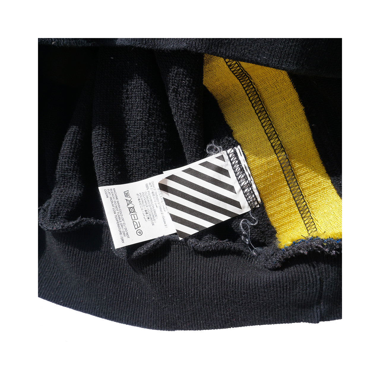 Off White Side Tape Hoodie