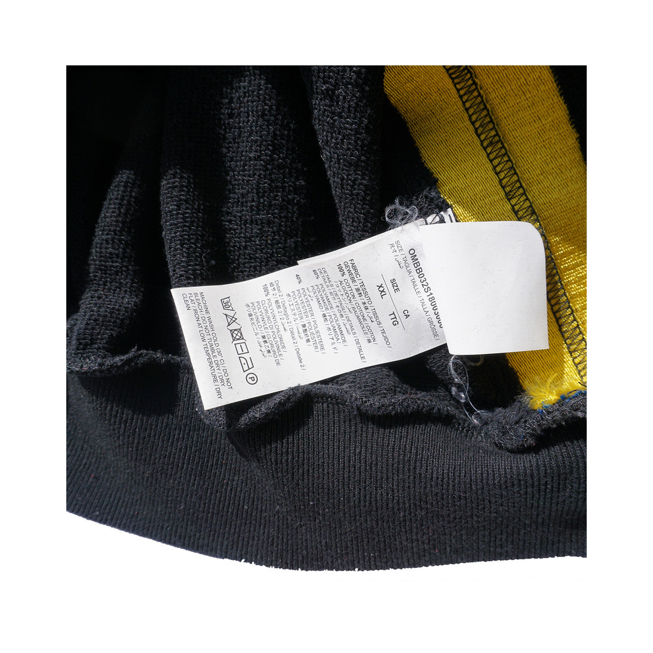 Off White Side Tape Hoodie