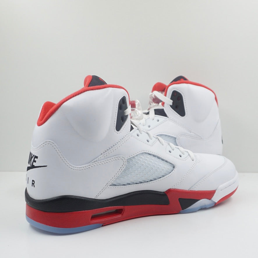 Jordan 5 Retro Fire Red Black Tongue (2025)