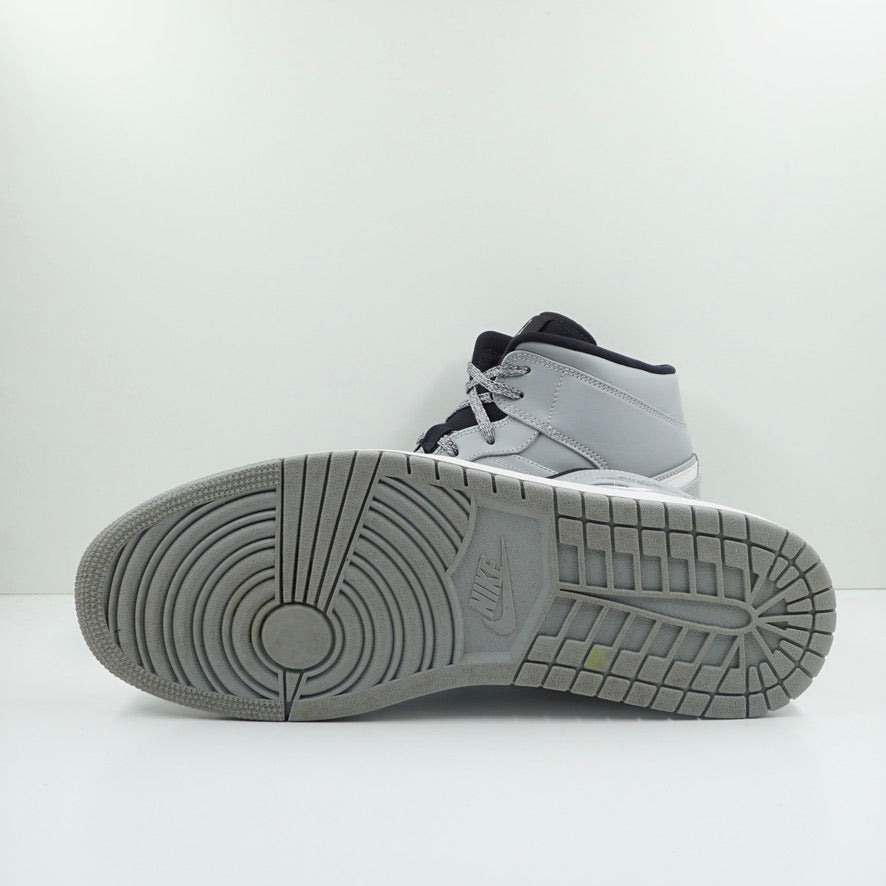Jordan 1 Mid Wolf Grey Black White