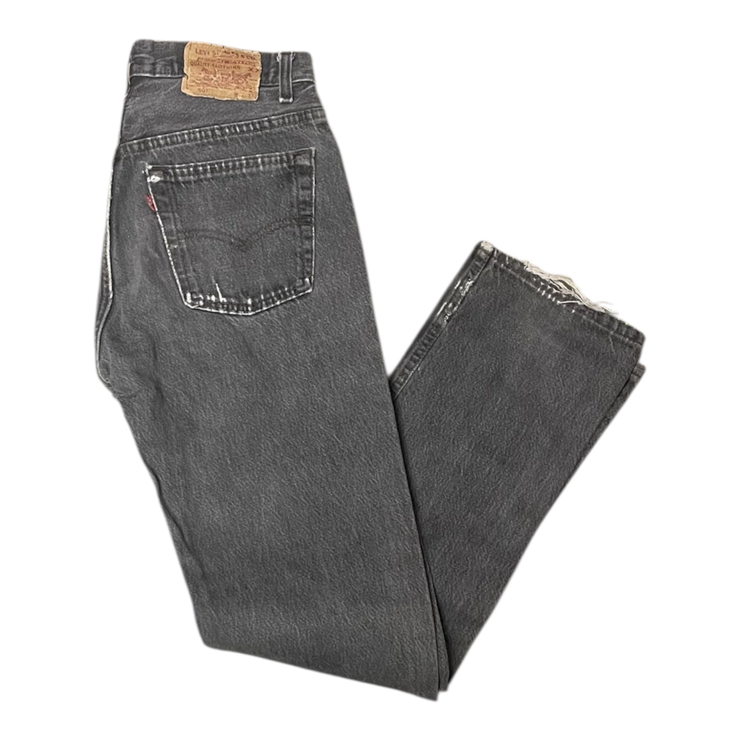Vintage Levis Grey 501 Distressed Jeans