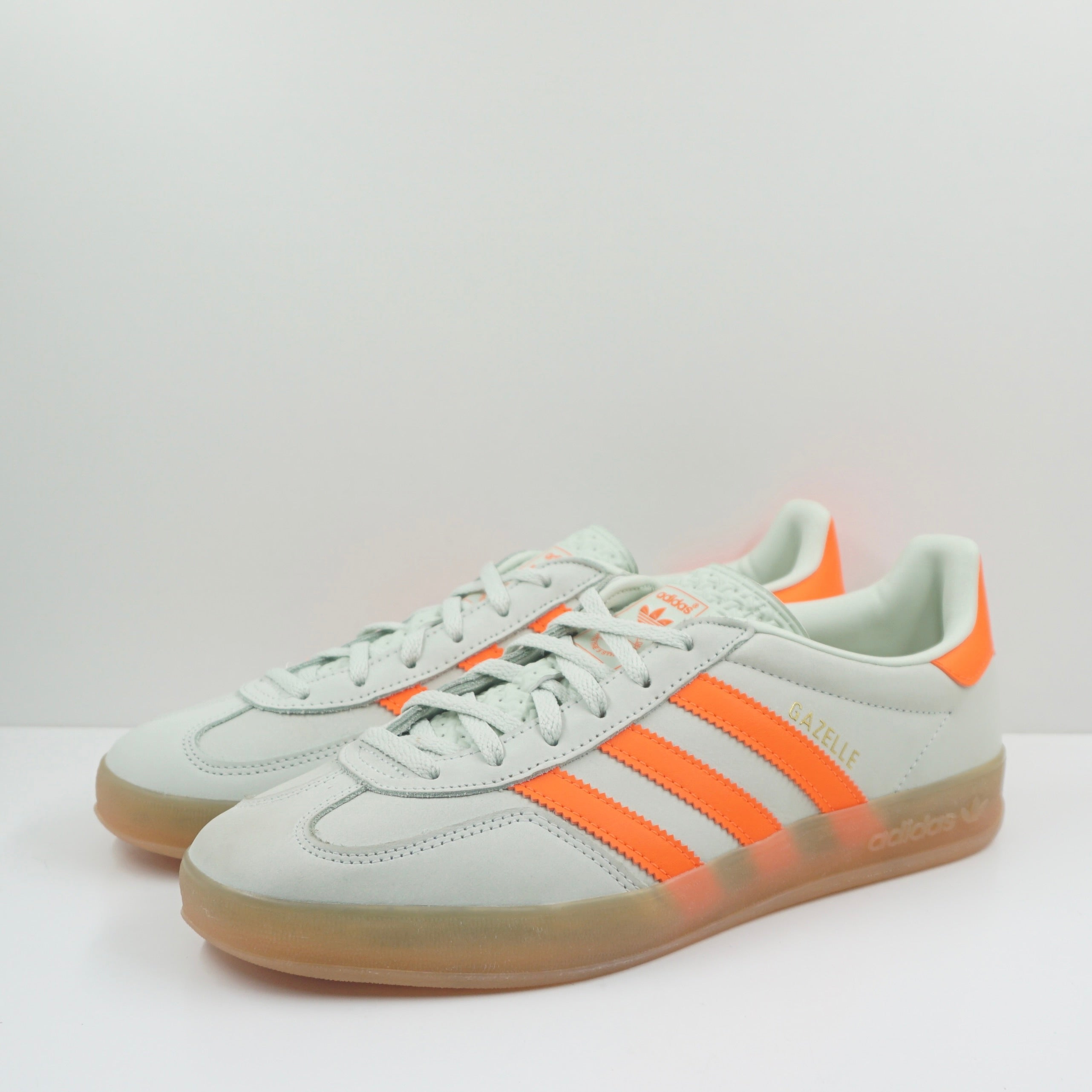 adidas gazelle silver green womens Adidas Gazelle Indoor Green Orange (W)