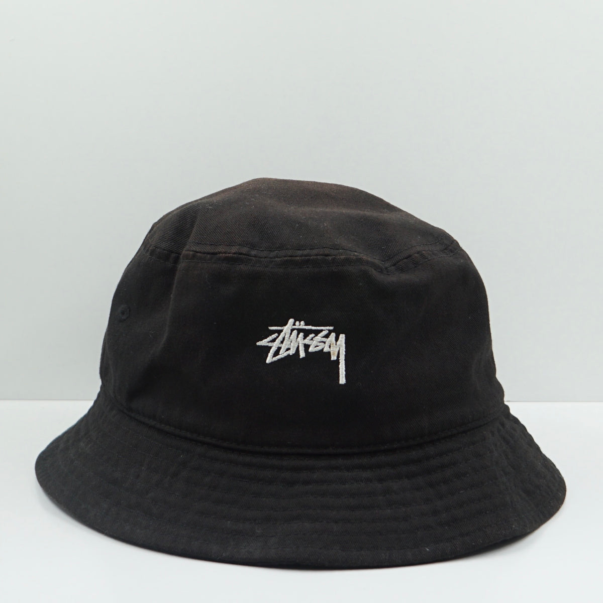 Stussy Signature Logo Black Bucket Hat