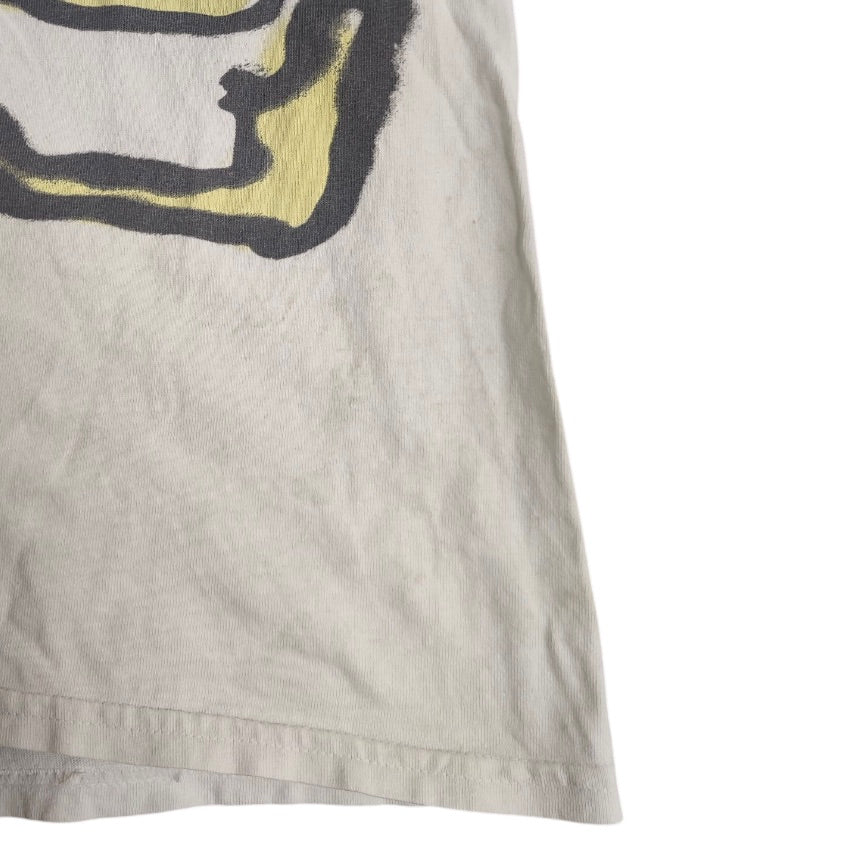 Travis Scott Cactus Jack Kaws For Fragment Aged Yellow Tshirt