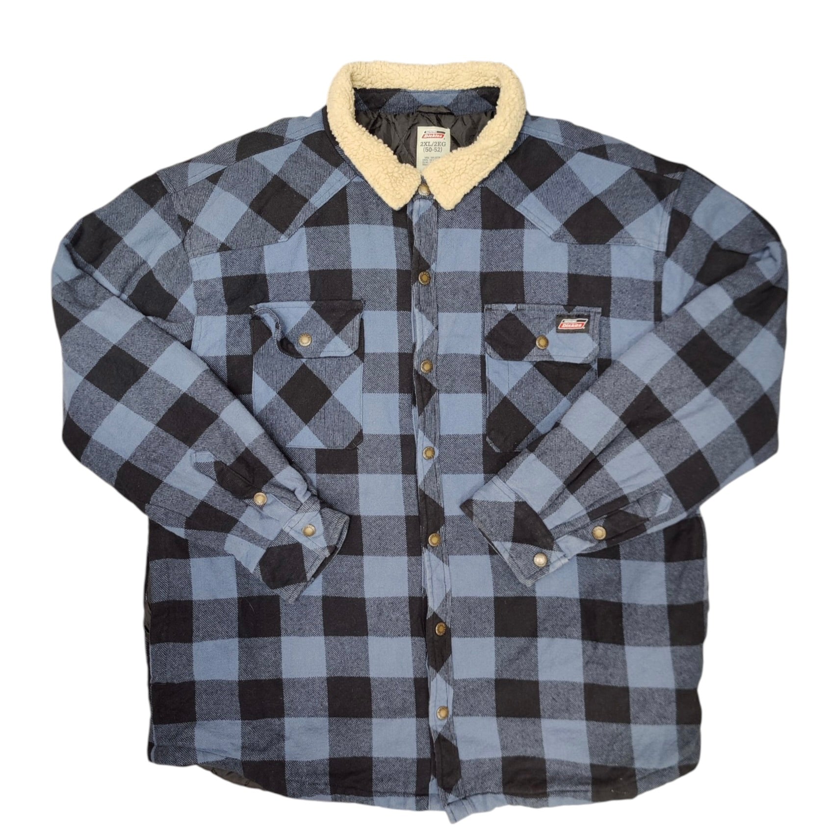 Dickies Padded Flannel Blue Overshirt Jacket