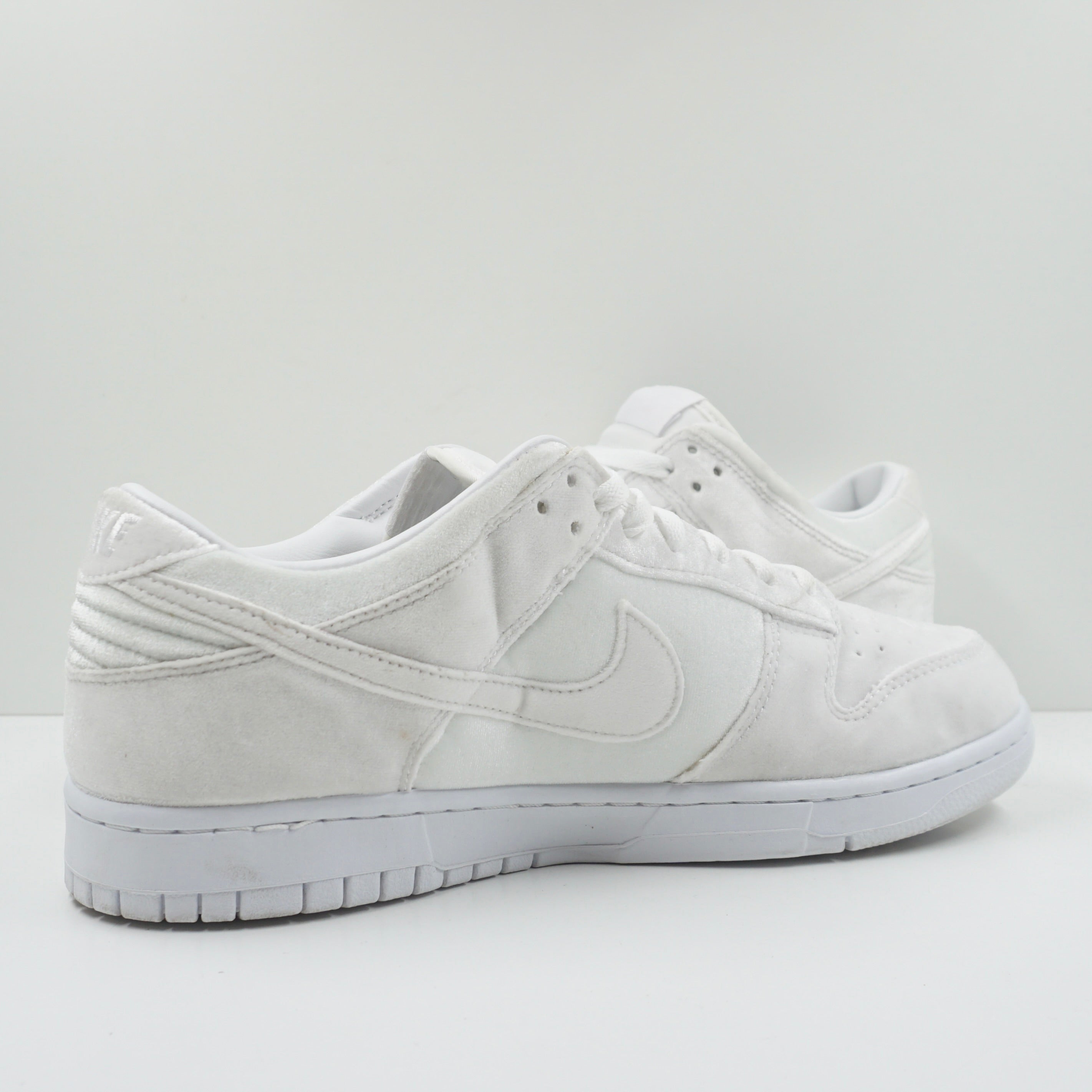 Nike Dunk Low Dover Street Market Triple White Velvet