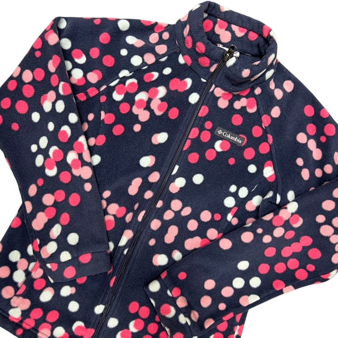 Columbia Dotted Full Zip Fleece Top (Youth)