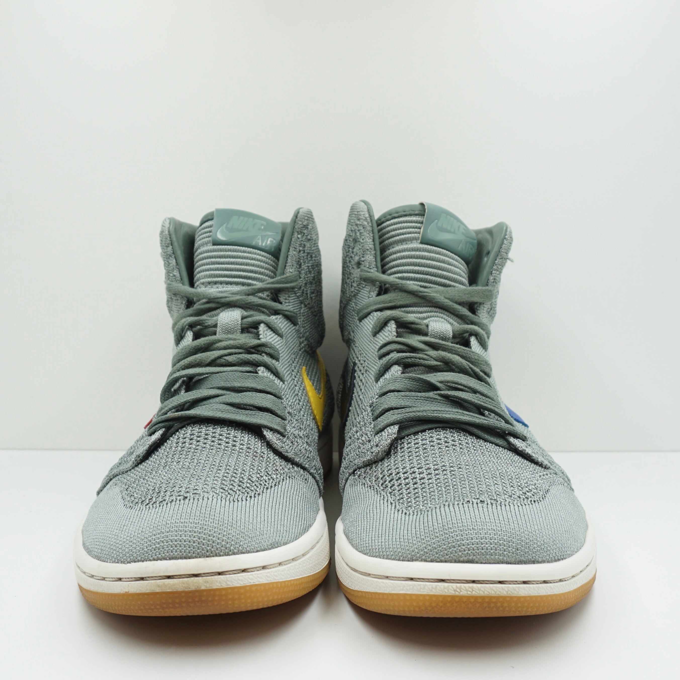 air jordan 1 flyknit clay green