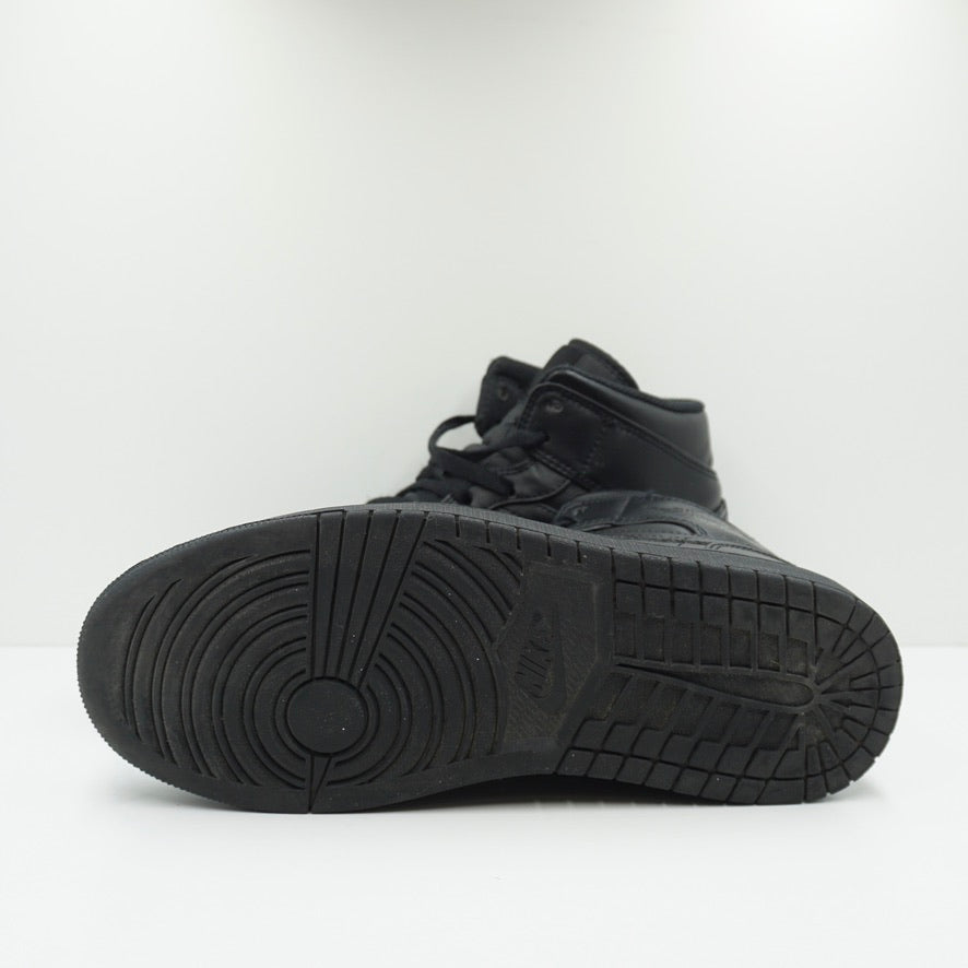 Jordan 1 Mid Triple Black