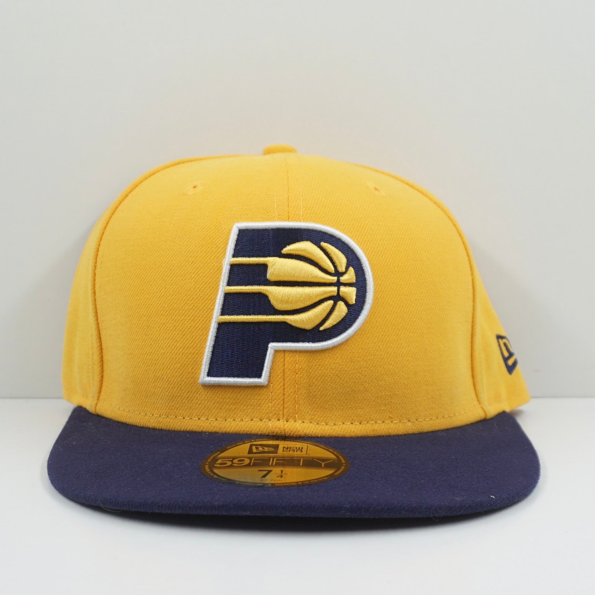 New Era Indiana Pacers Yellow Navy Fitted Cap