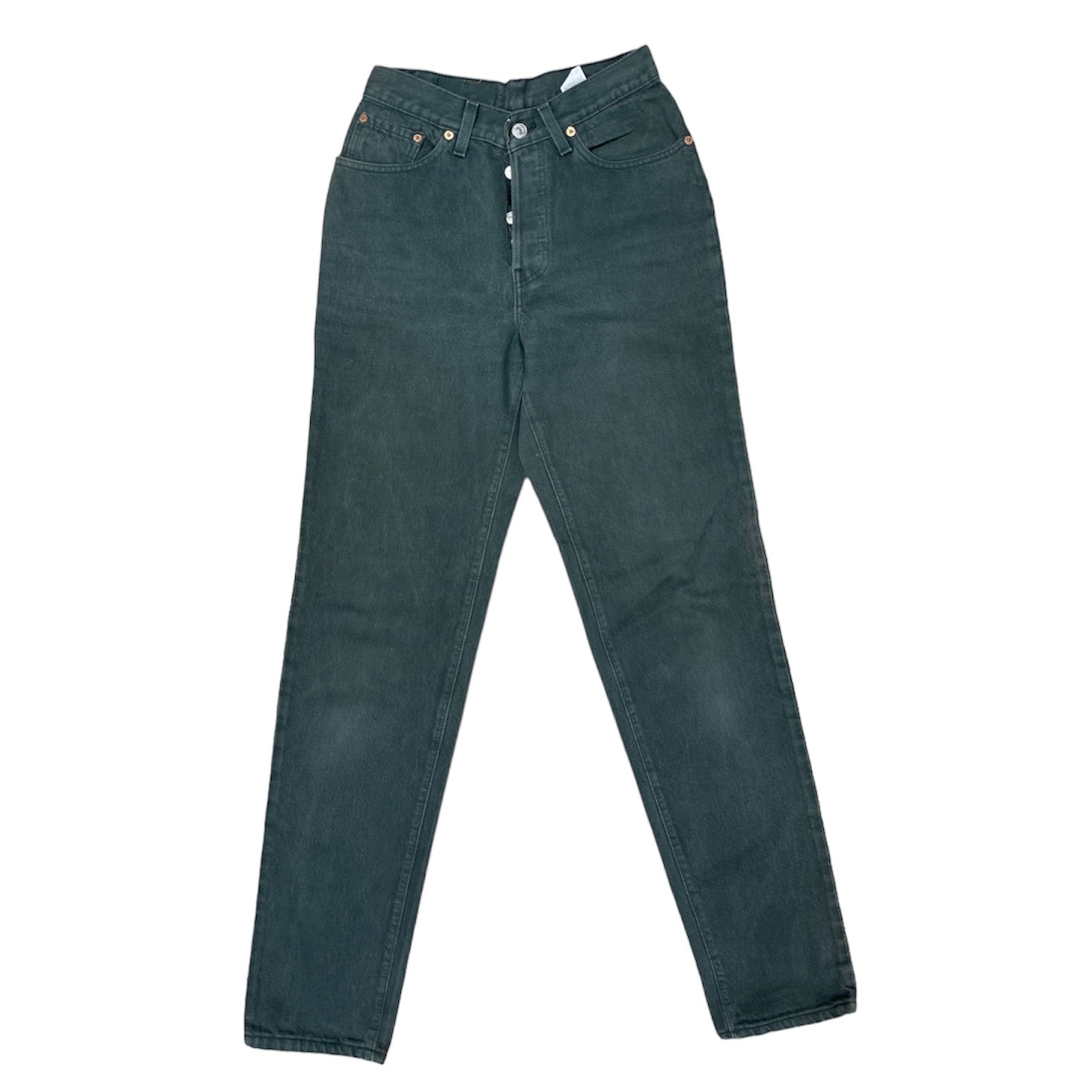Vintage Levis 501 Green Jeans (W27)