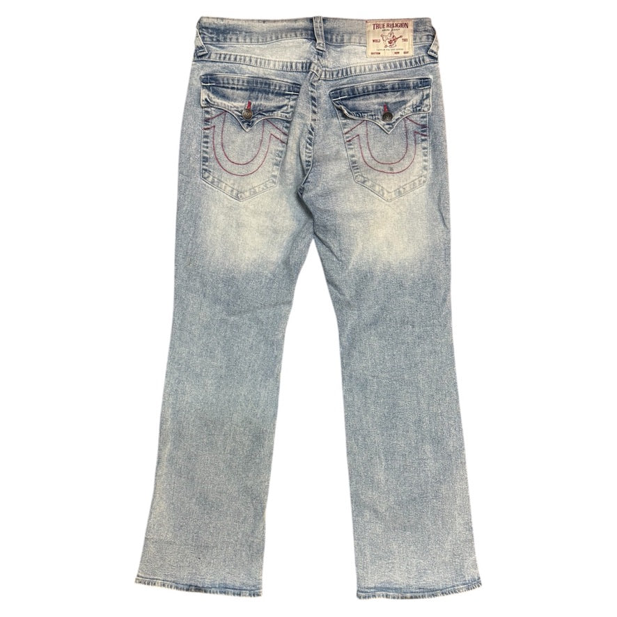 True Religion Billy SN Flap Bootcut Light Washed Jeans