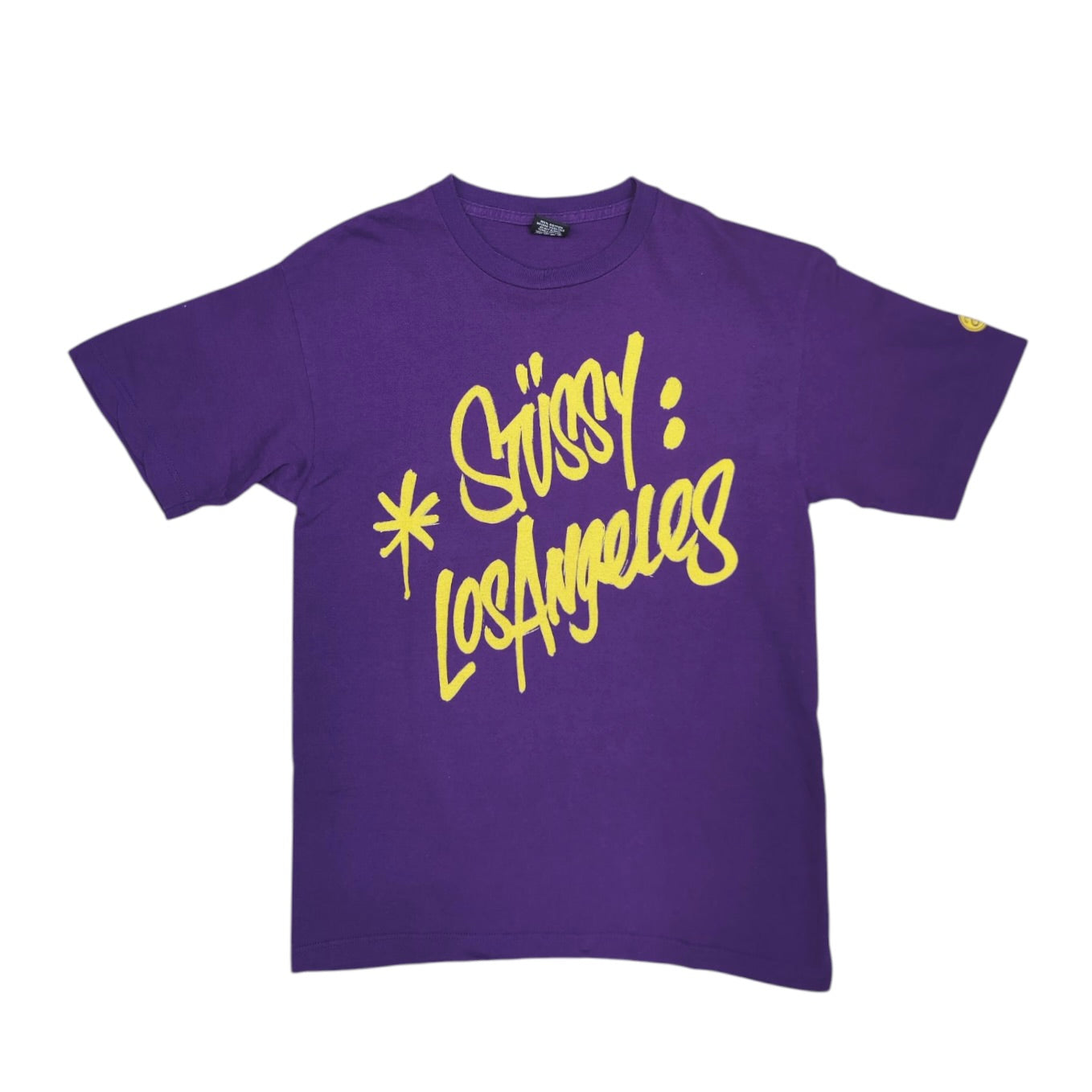 Stussy Los Angeles Purple Yellow Tshirt