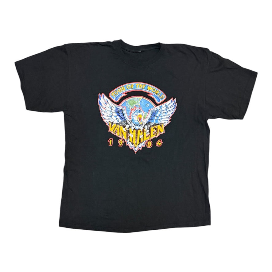 Van Halen Tour Of The World 1984 Black Tshirt