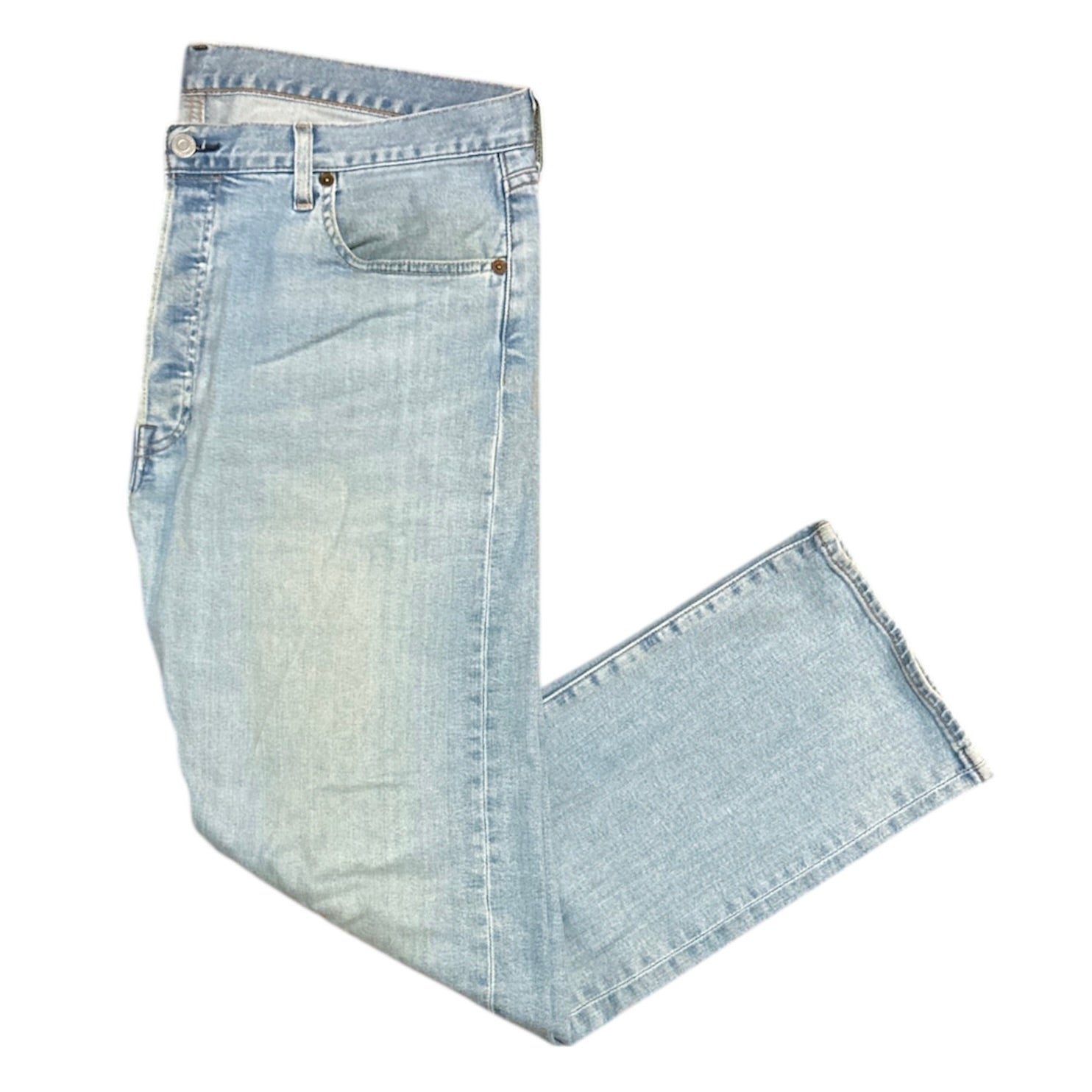 Levis 501 Premium Washed Light Blue Jeans