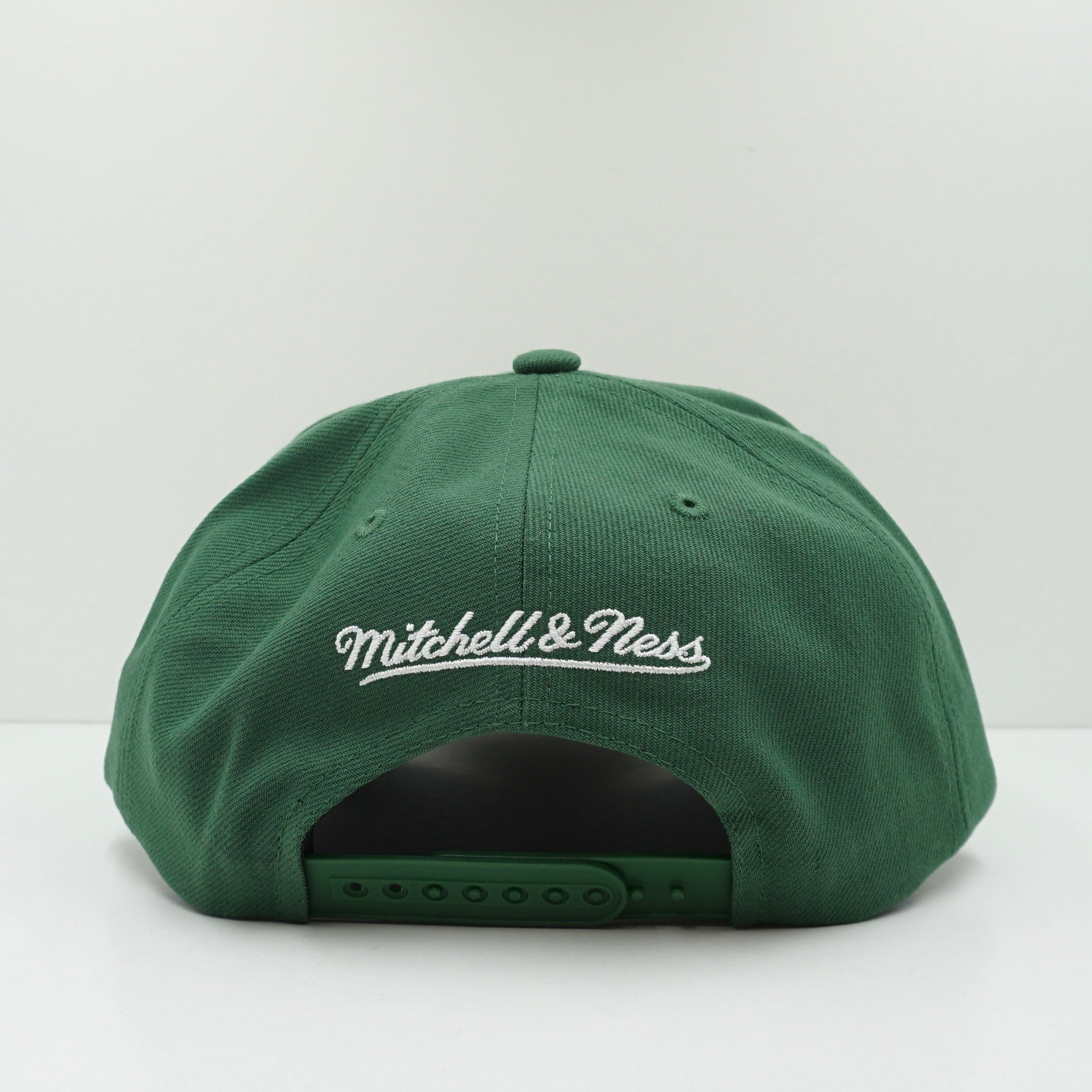 Mitchell & Ness Box Logo Green Pro Pinch Snapback Cap
