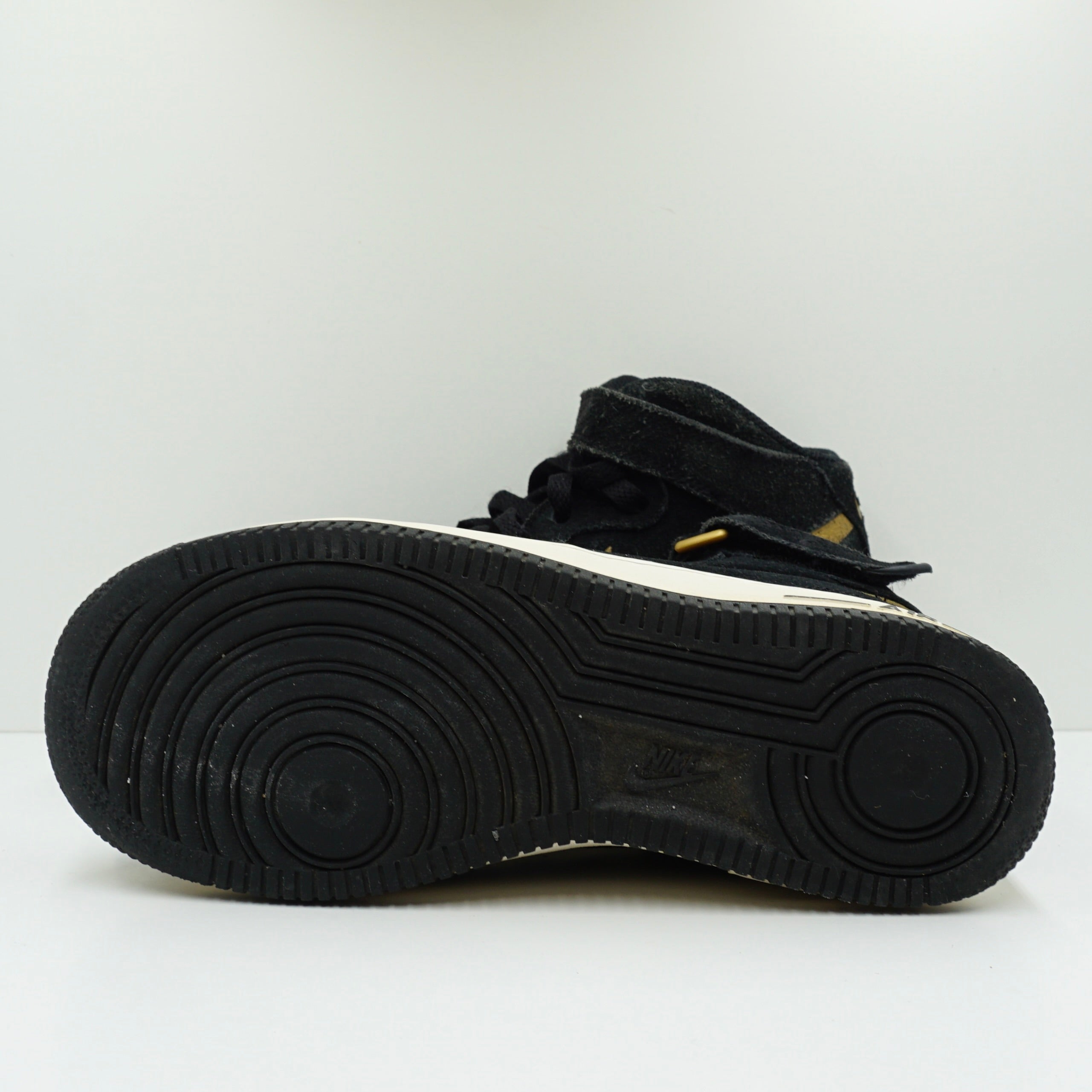 Nike Air Force 1 Mid Black Gold (GS)
