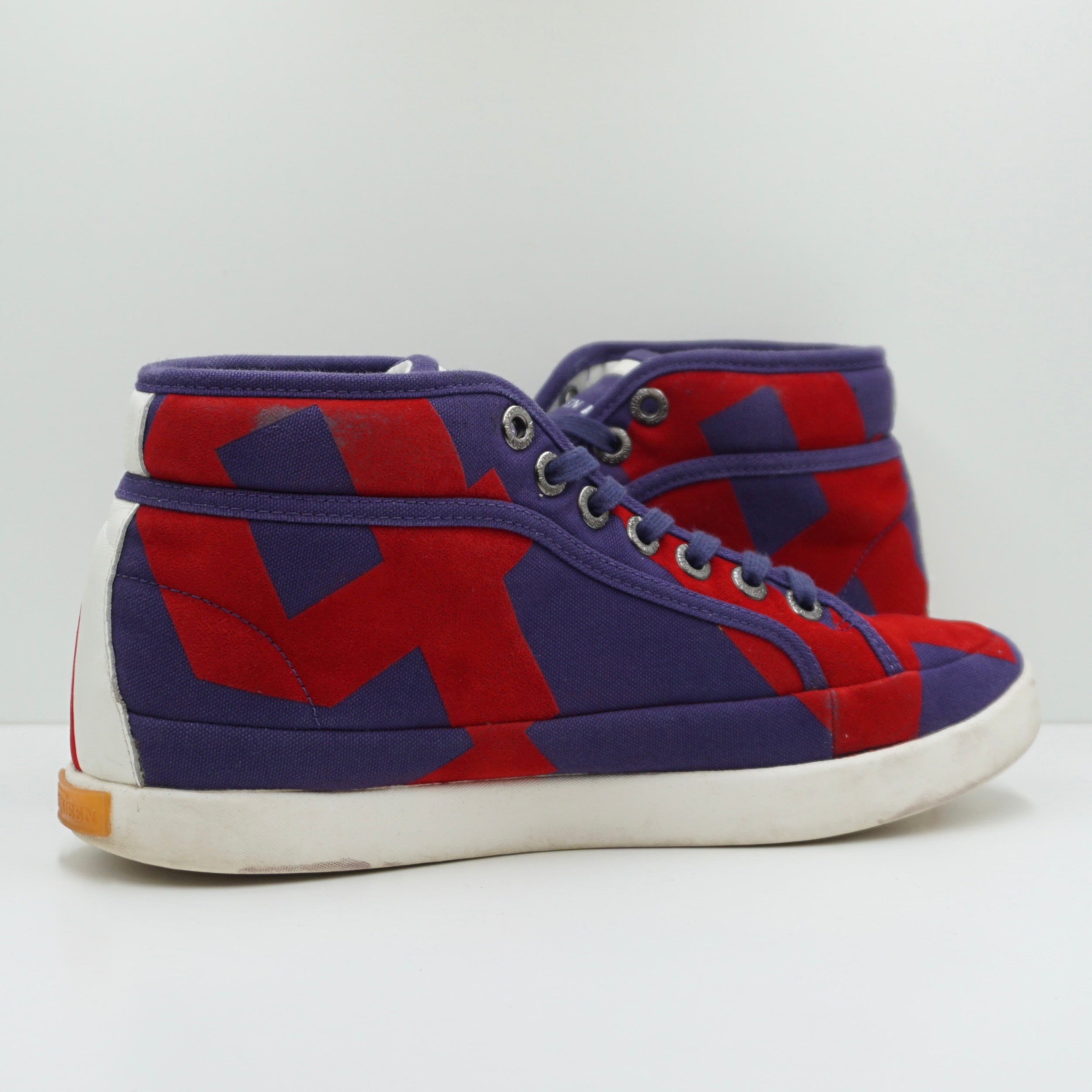 Puma Alexander McQueen Red Purple Rabble Hi Top Sample