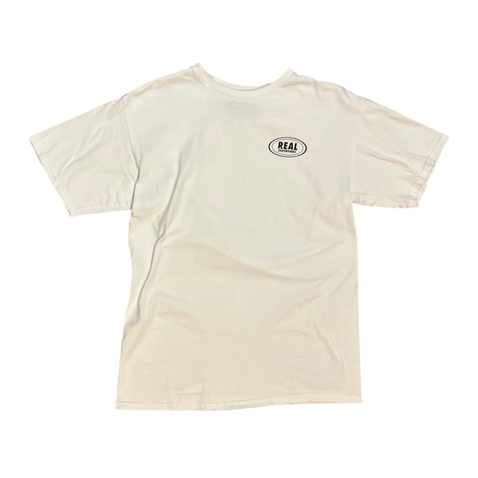 Real Skateboards White Tshirt