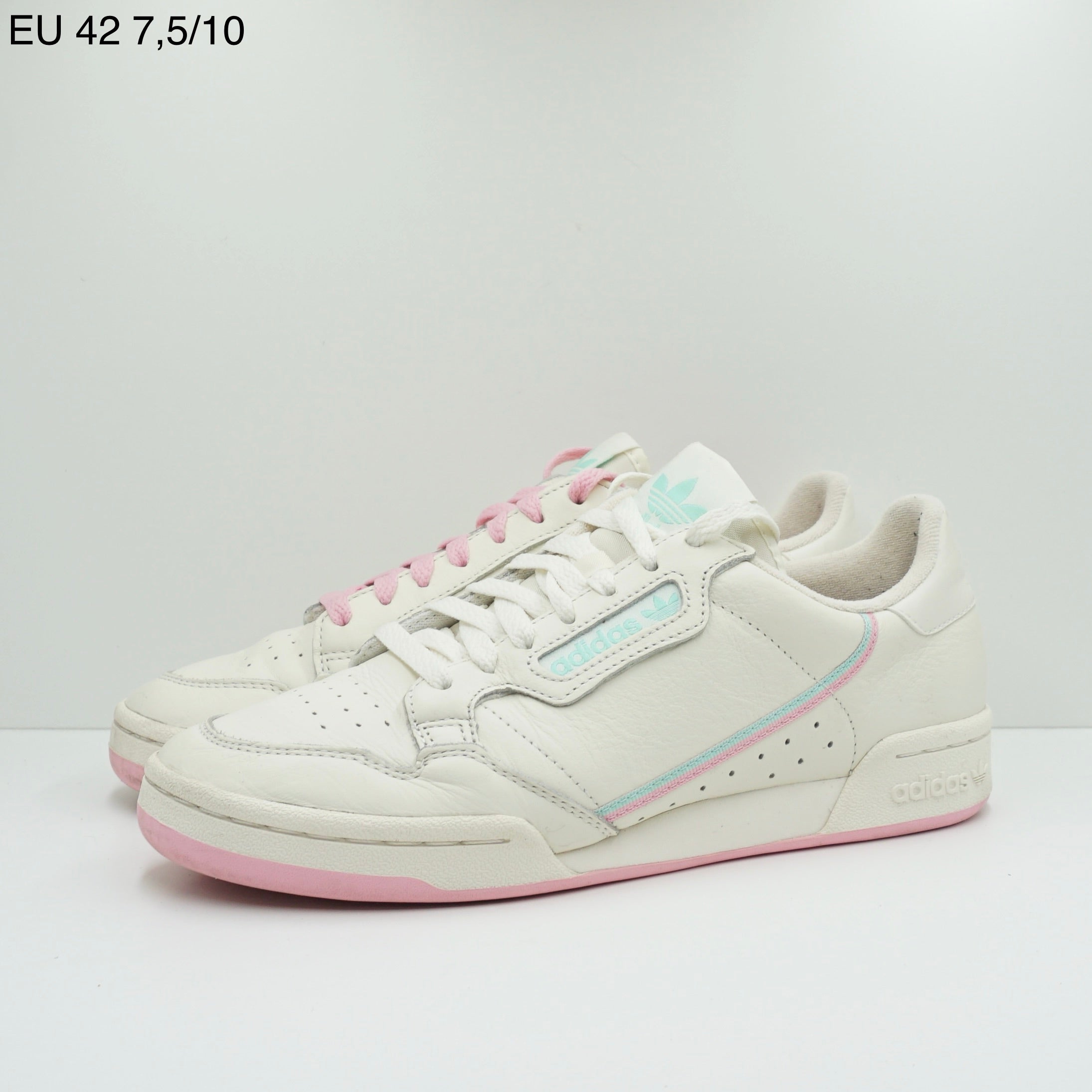 Adidas Continental 80 Off White True Pink Clear Mint