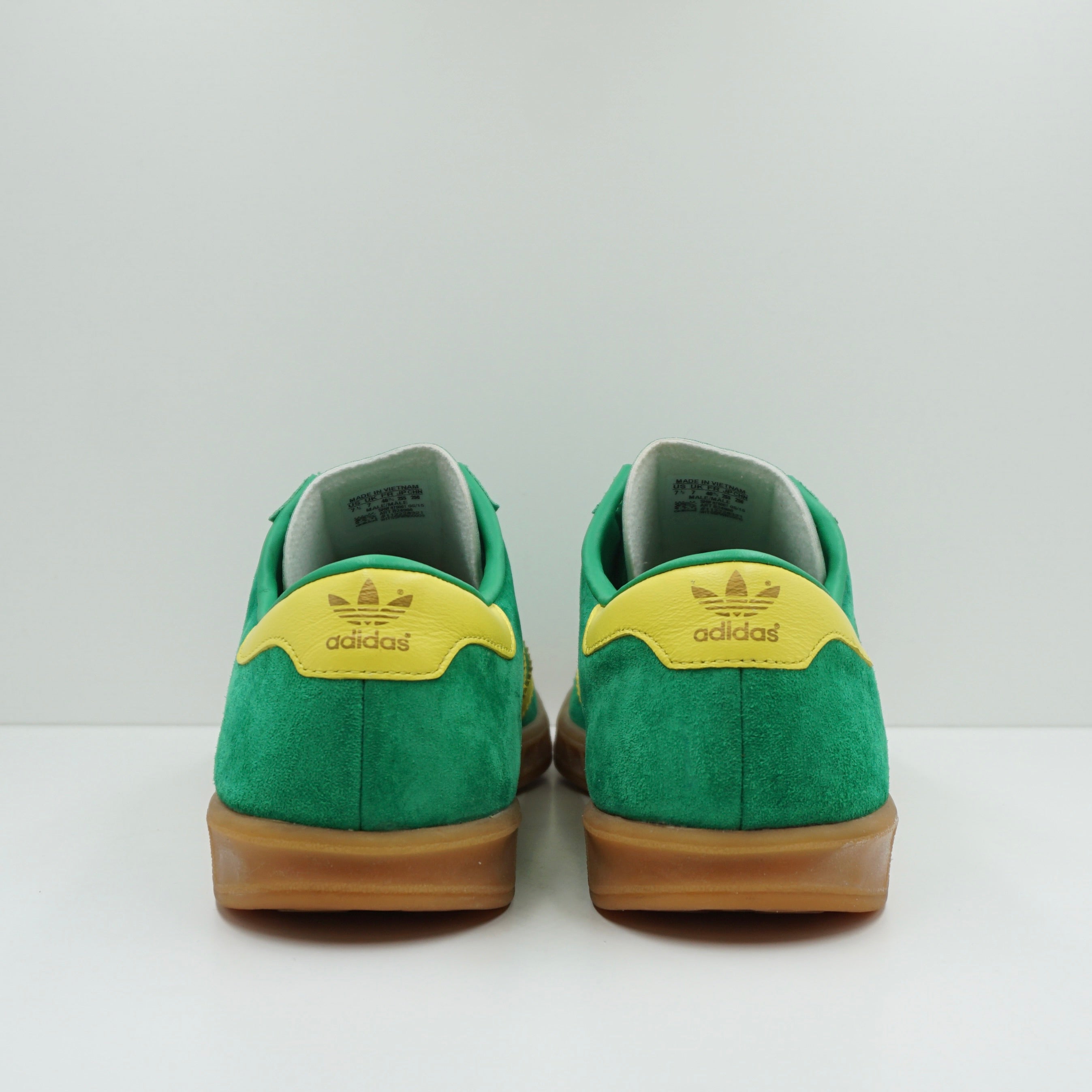 Adidas hamburg green sales and yellow gum