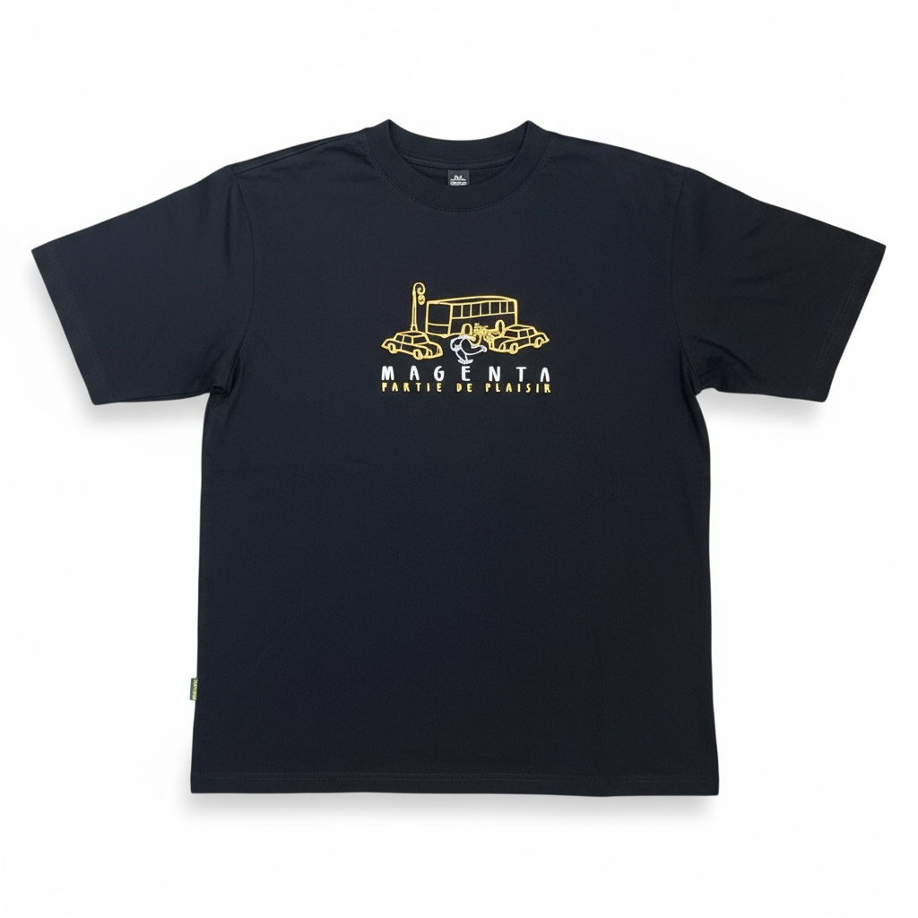 Magenta Plaisir Black Tshirt