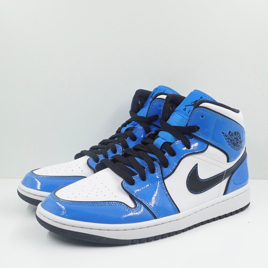 Jordan 1 Mid Signal Blue