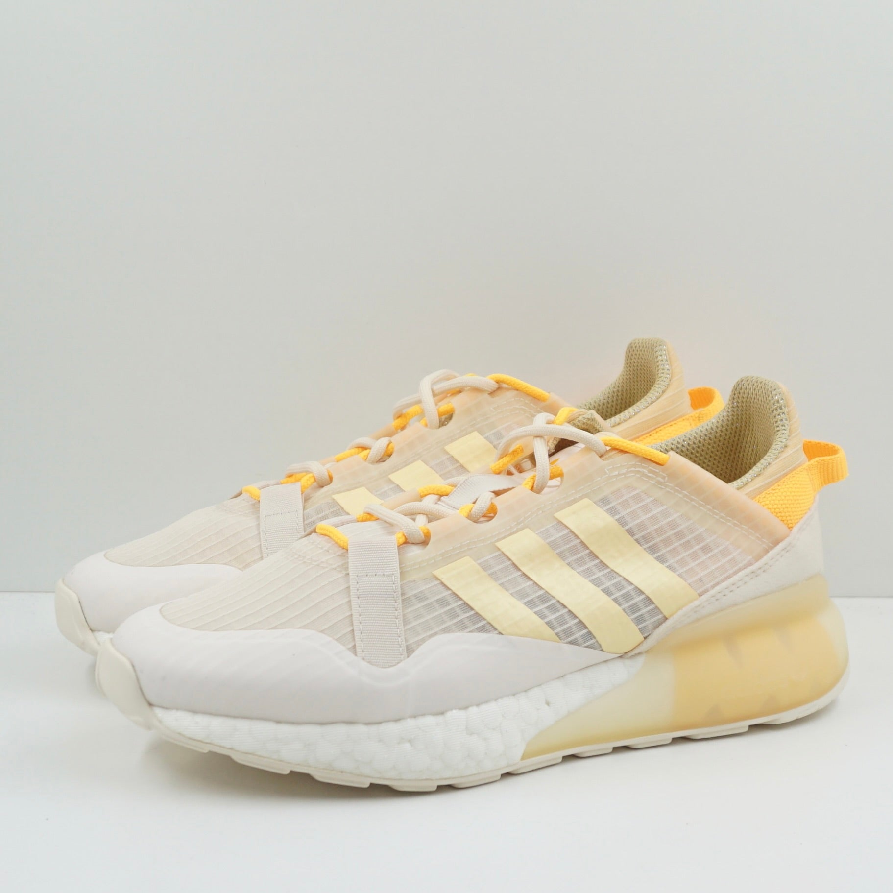 Adidas ZX 2K Boost Pure Wonder White Orange Tint