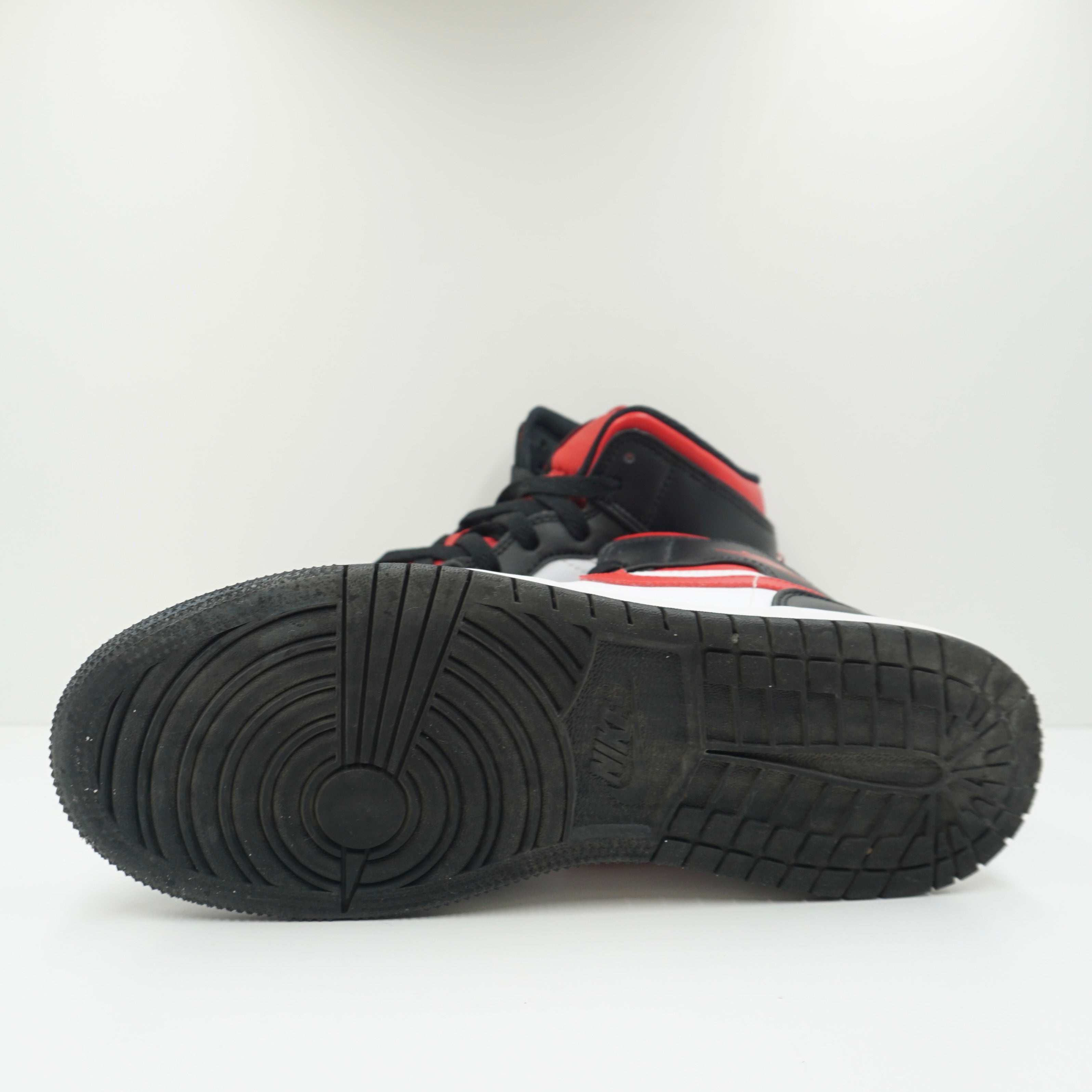 Jordan 1 Mid Black Fire Red (GS)