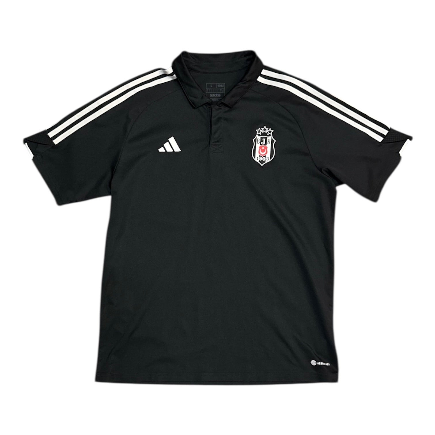 Adidas Besiktas JK Black Polo Football Jersey