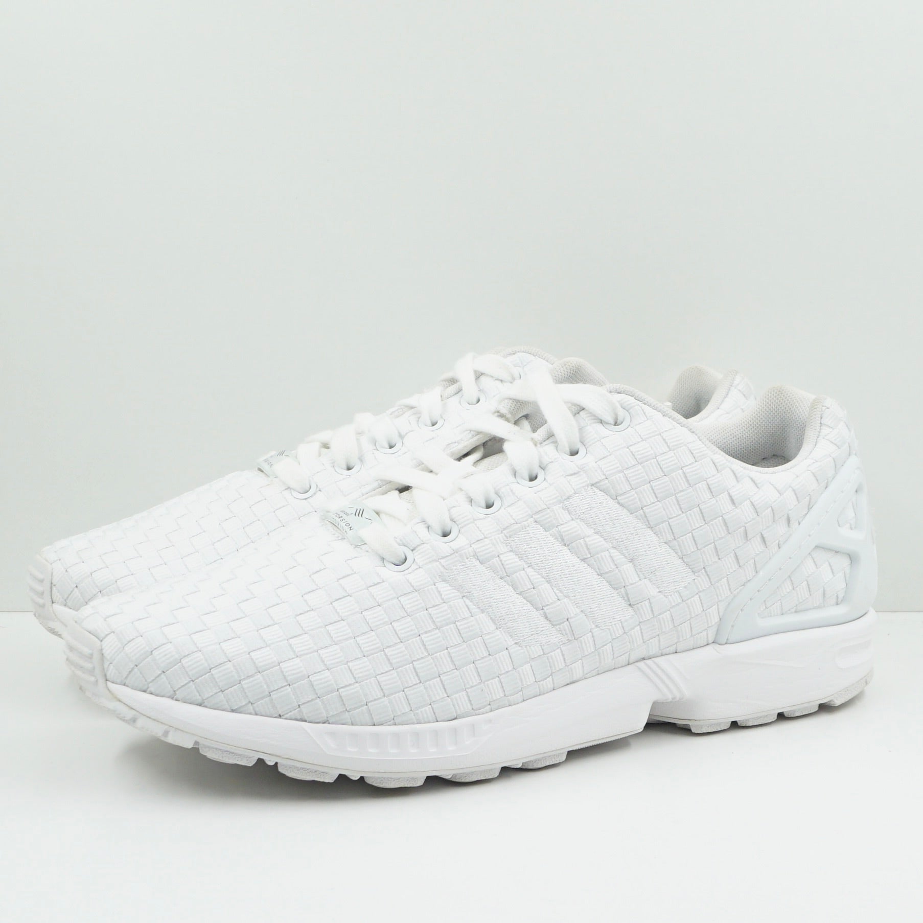 Adidas ZX Flux Woven White Adidas ZX Flux Woven White
