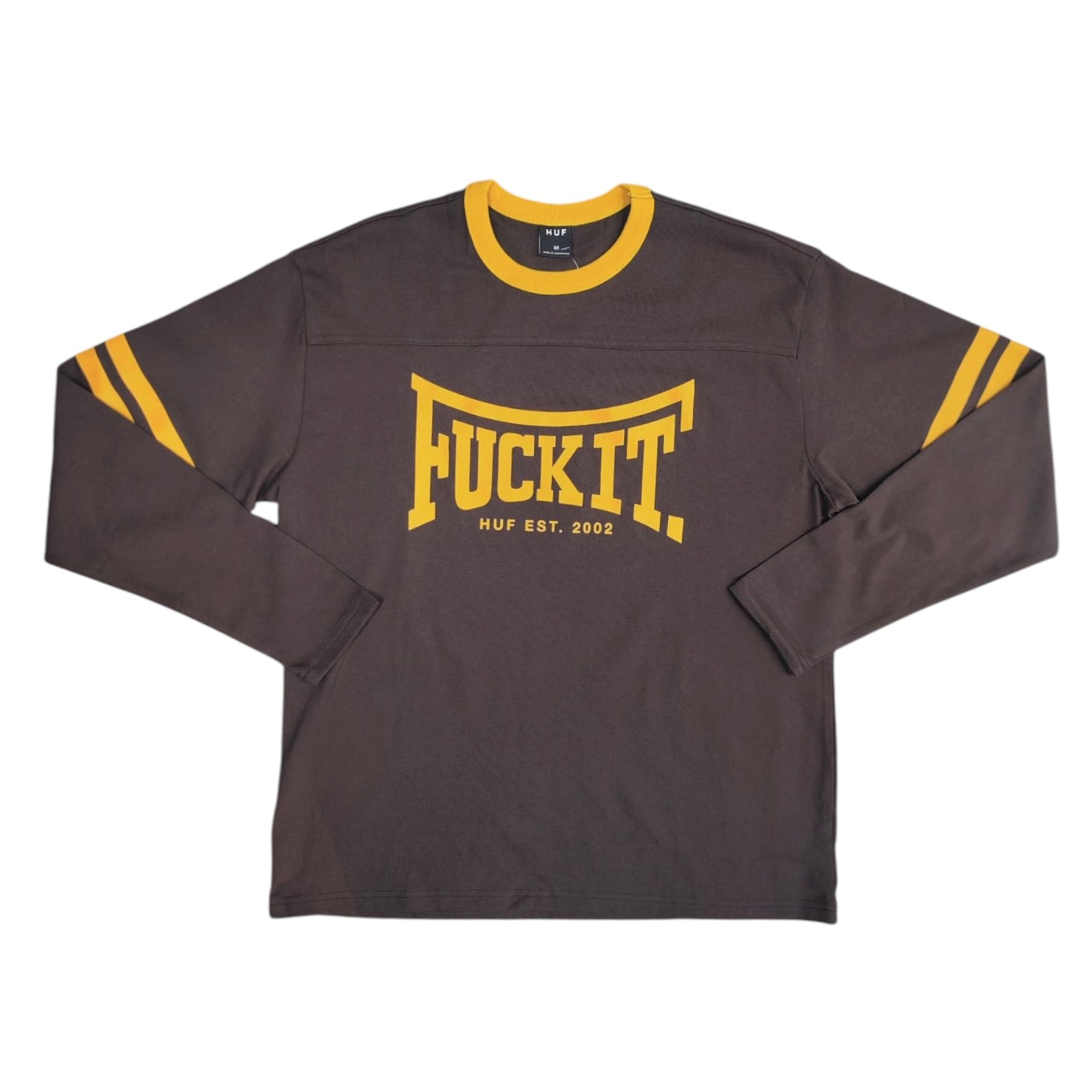 HUF Exeter Brown Yellow Football Long Sleeve