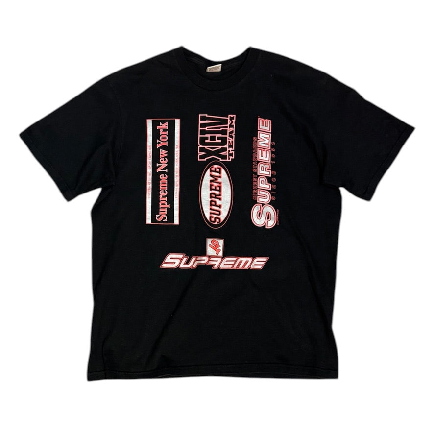 Supreme FW21 Multi Logos Black Tshirt