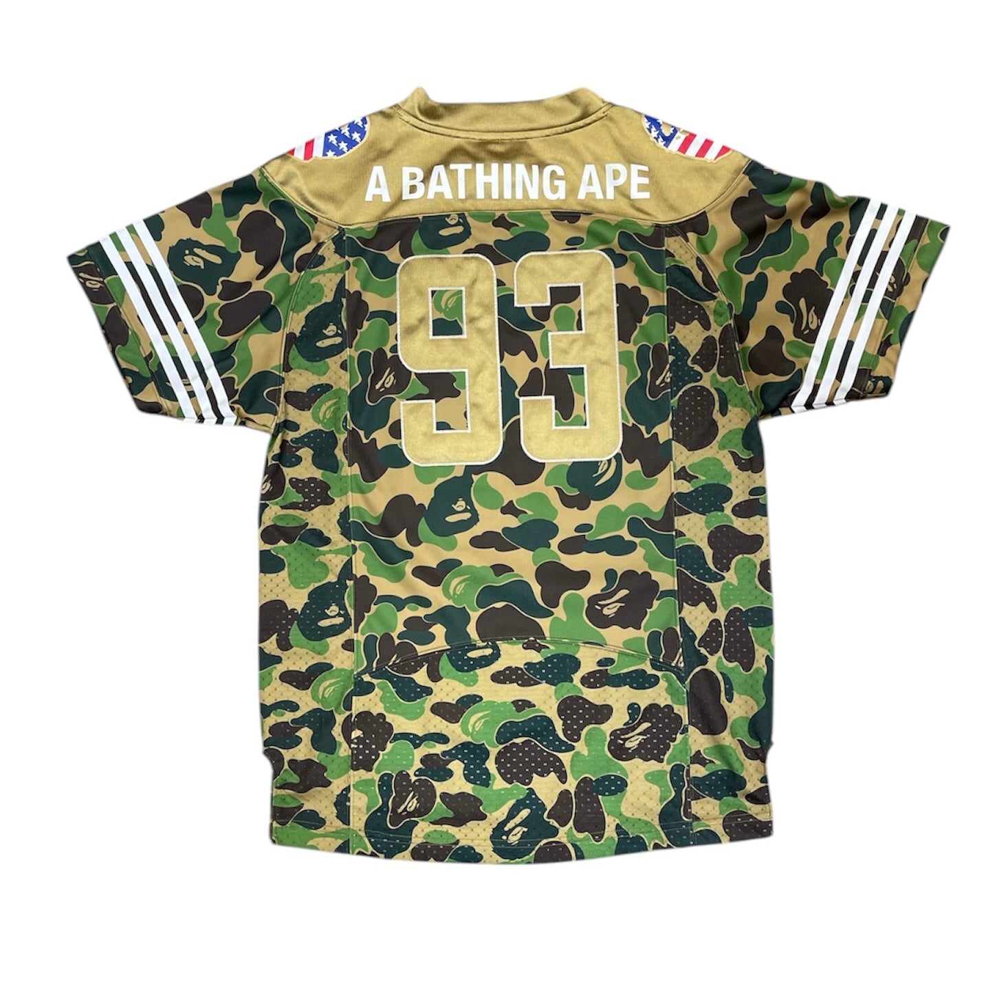 Bape x Adidas Camo Super Bowl Football Jersey