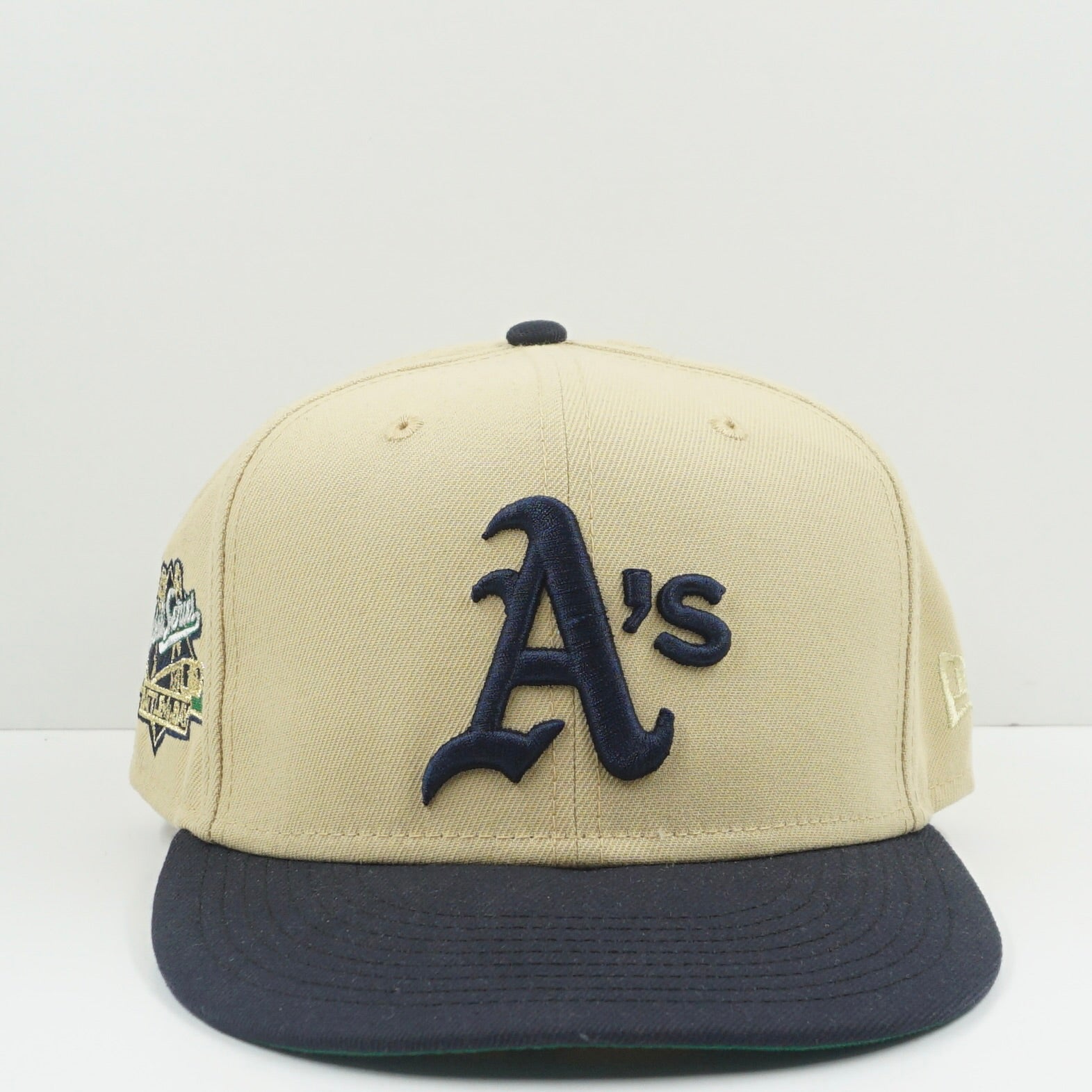 New Era Oakland Athletics Beige Navy Fitted Cap