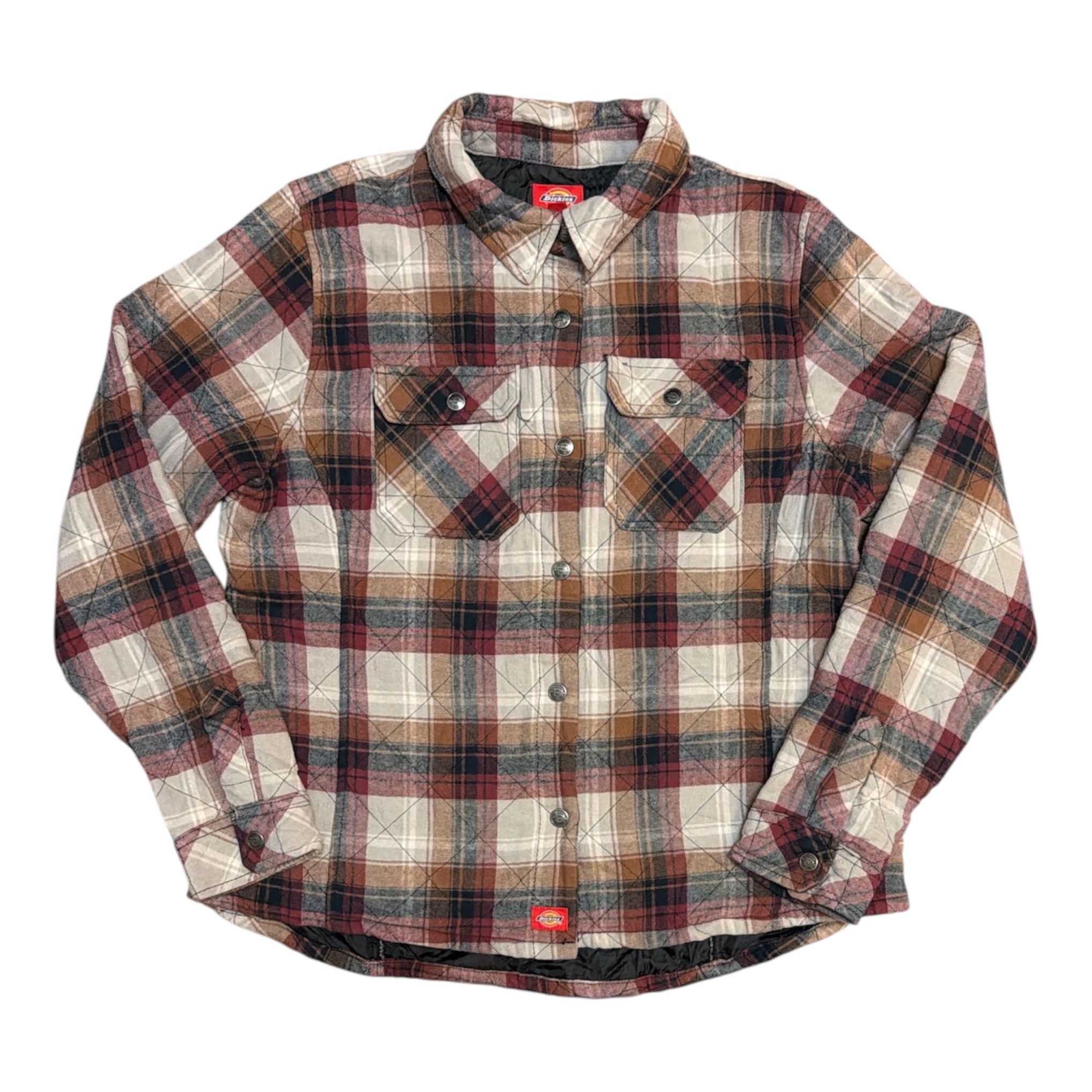 Dickies Plaid Flannel Red Grey Jacket