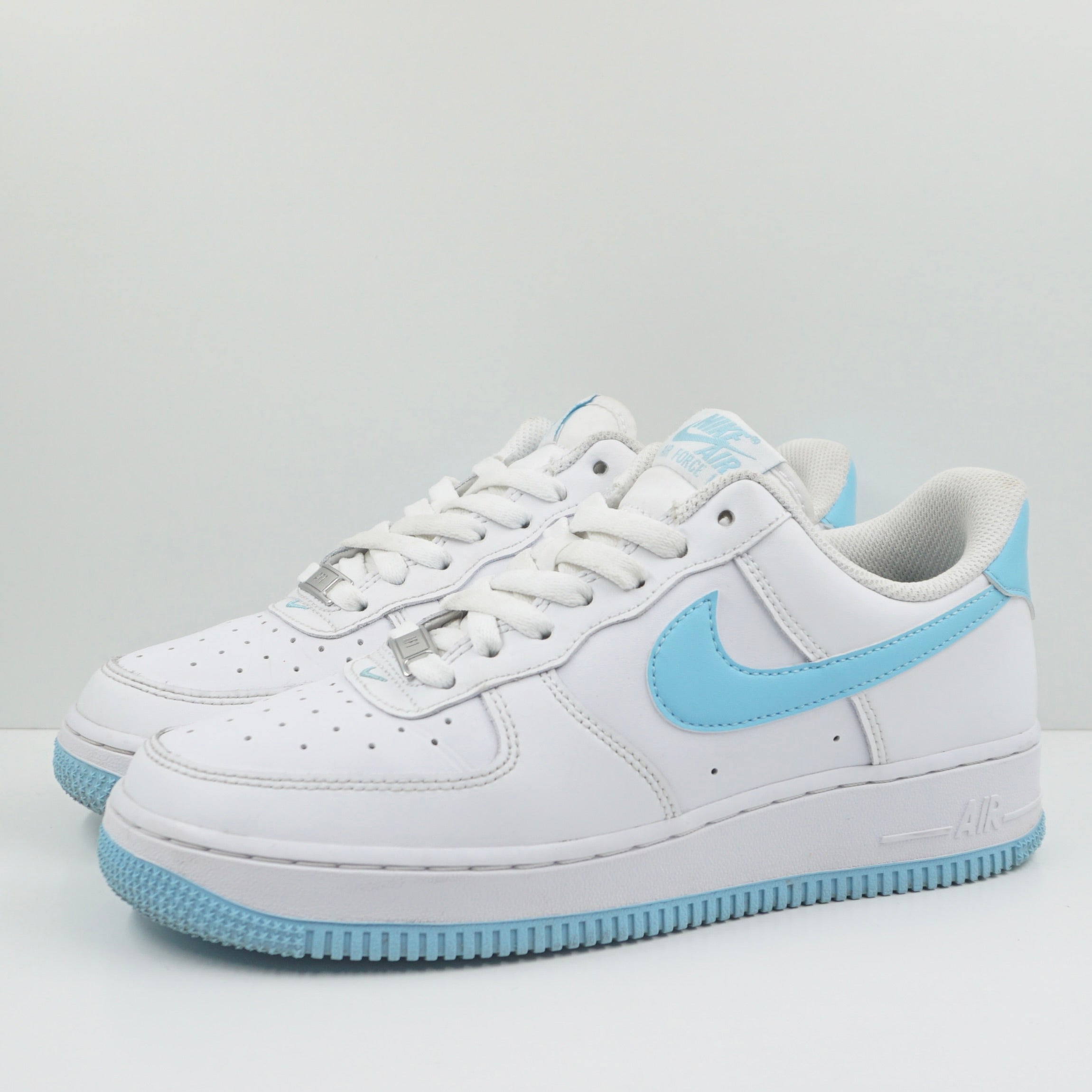Nike Air Force Low '07 White Aquarius Blue