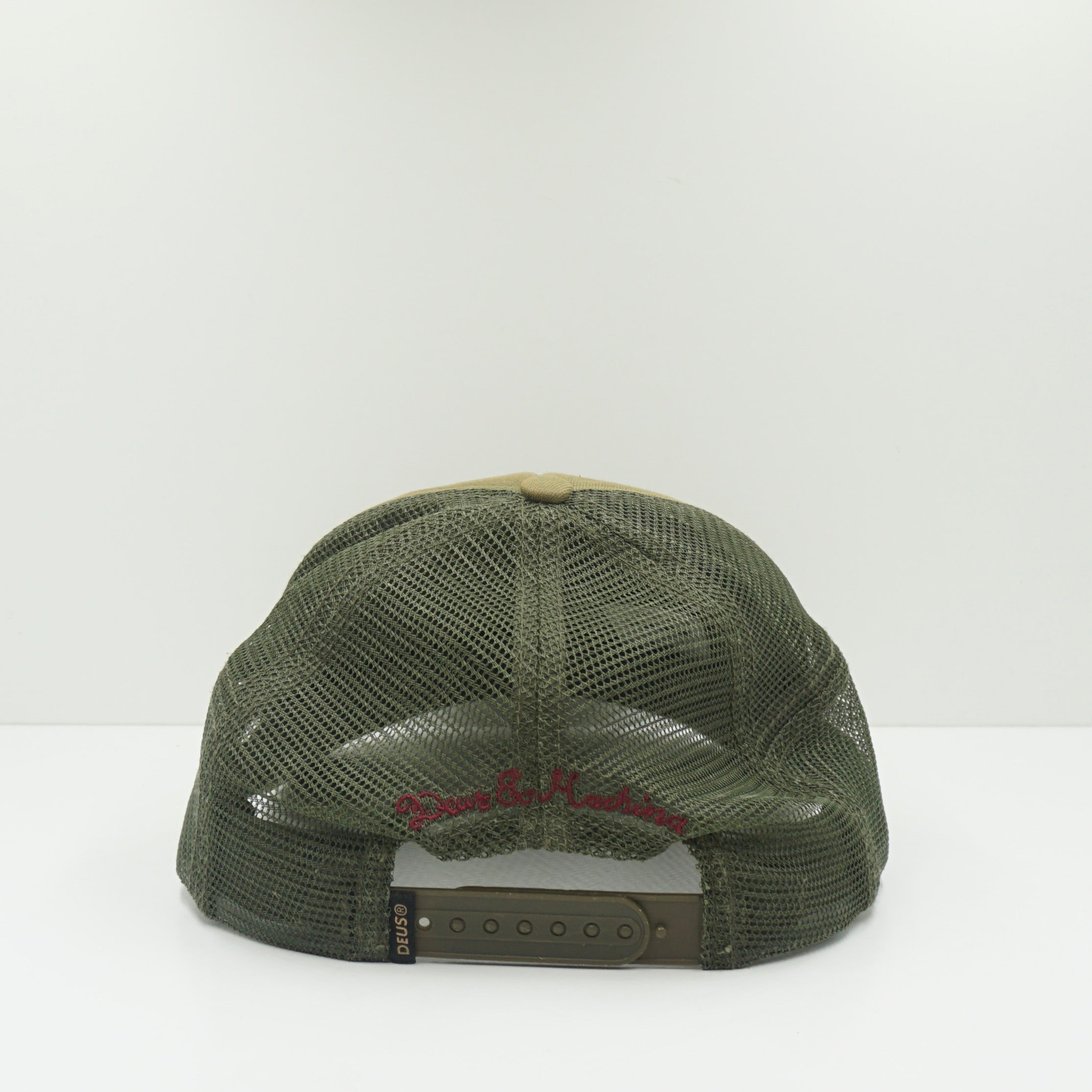 Deus Green Trucker Mesh Snapback Cap