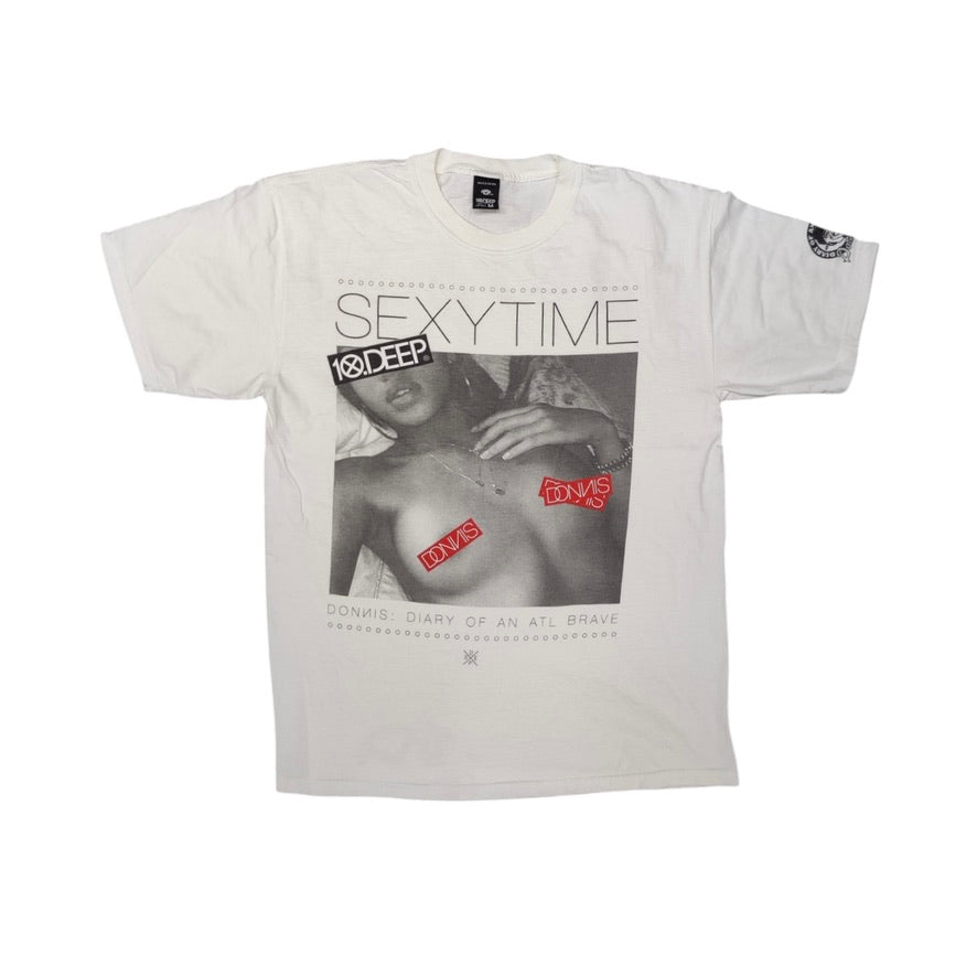 10 Deep Sexy Time Donnis Alt Brawe White Tshirt