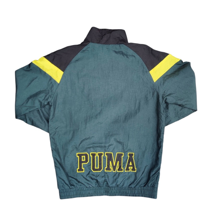 Puma Green Black Yellow Wind Jacket