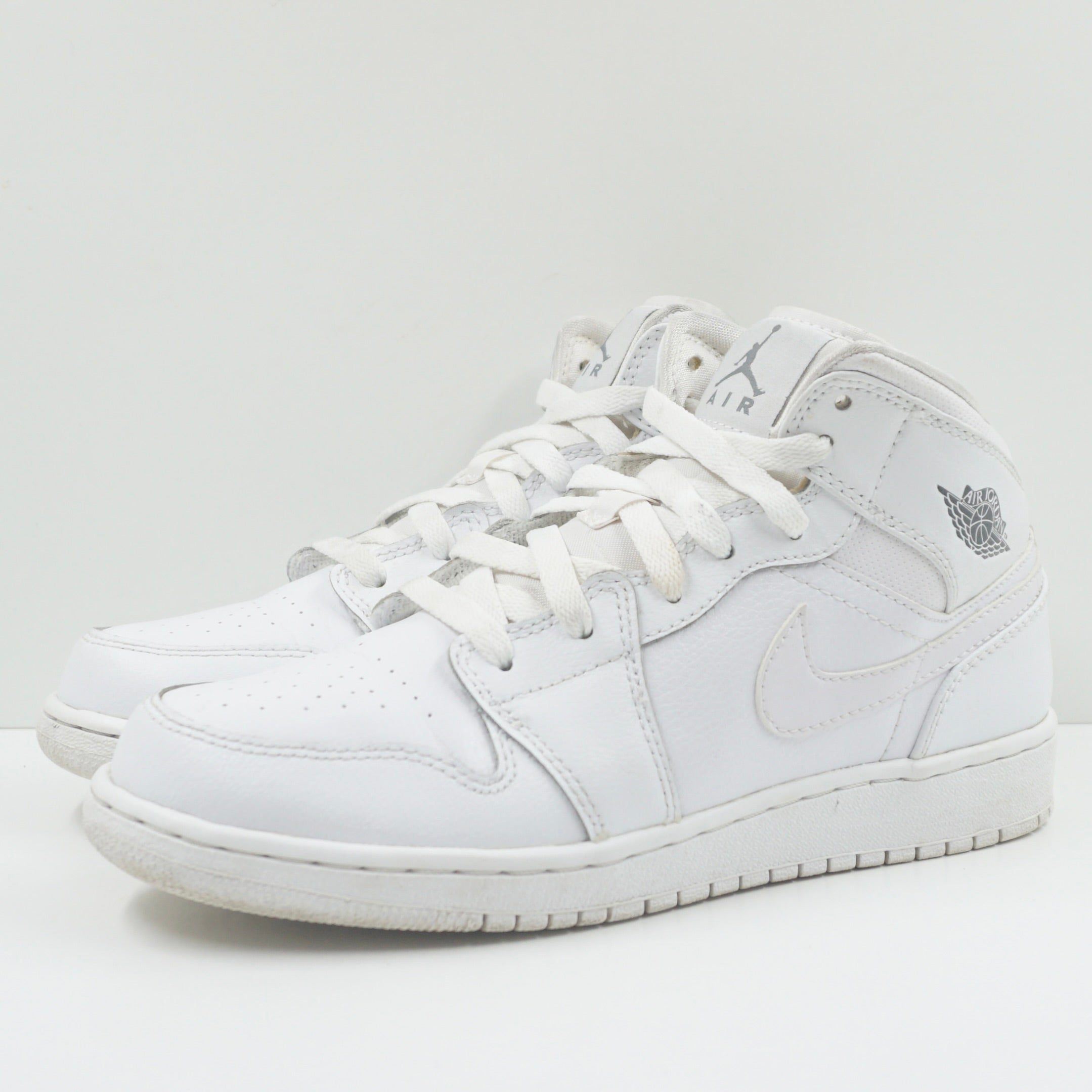 Jordan 1 Retro Mid White Cool Grey (GS)