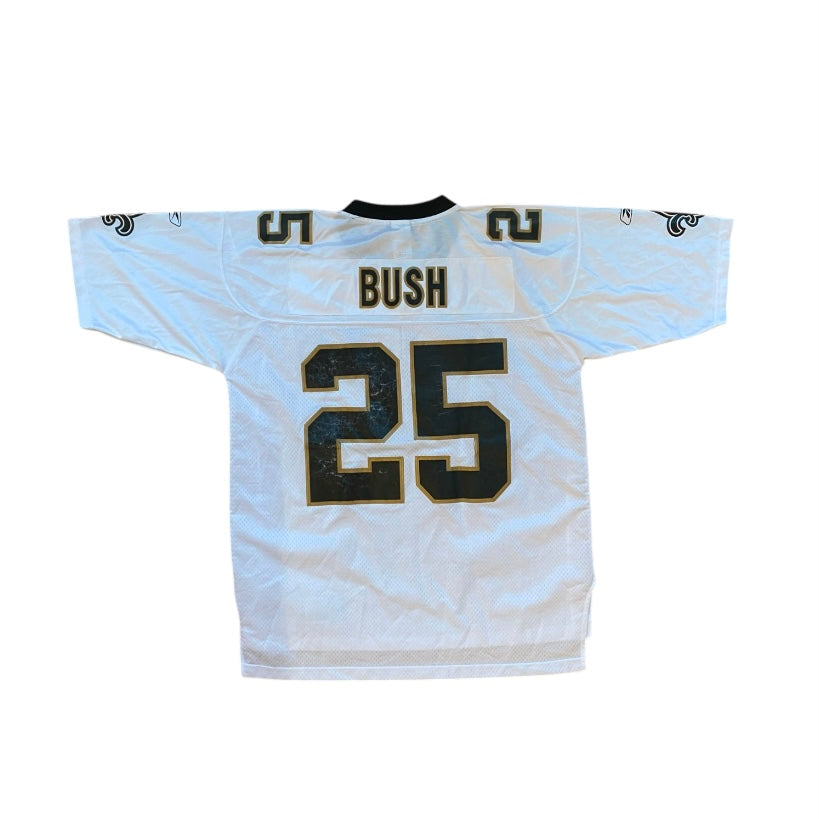 Reebok New Orleans Saints Reggie Bush #25 Away NFL Jersey