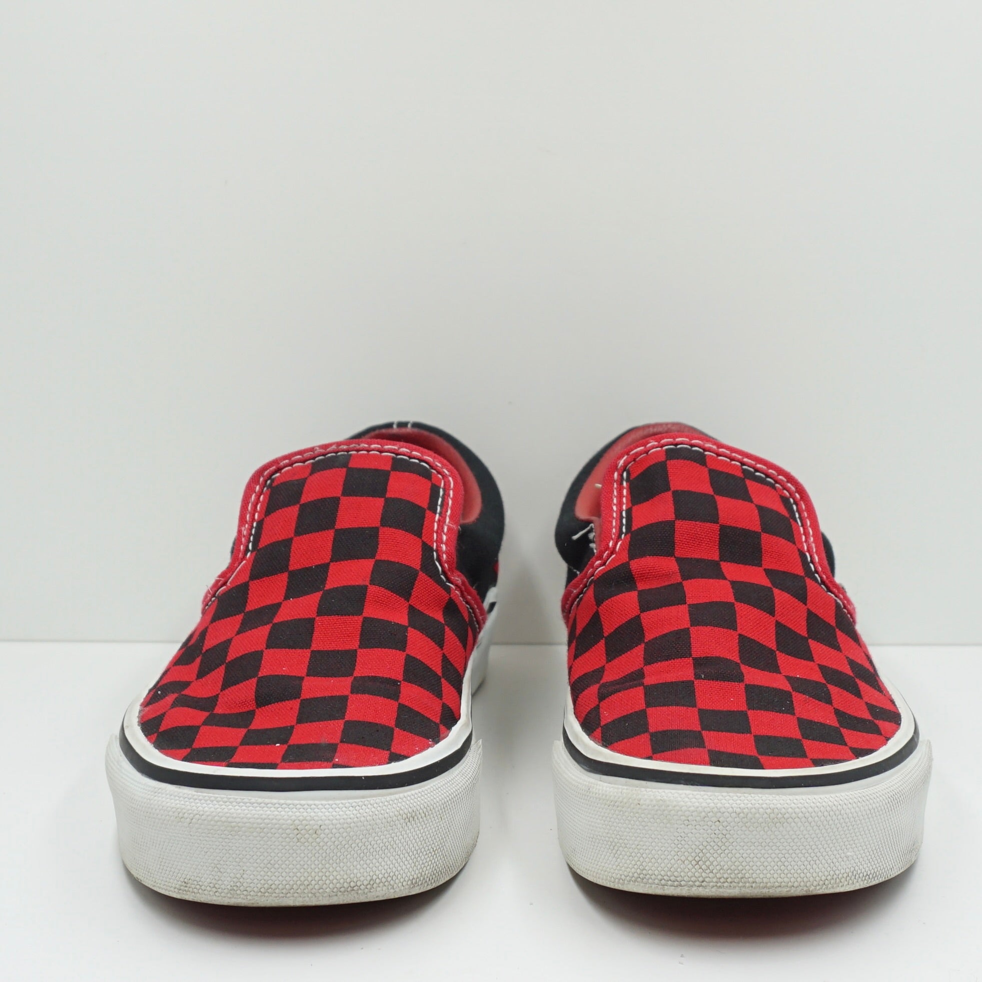 Sepatu Red Van Slip On Vans Slip On Checkerboard Red Black Sepatu