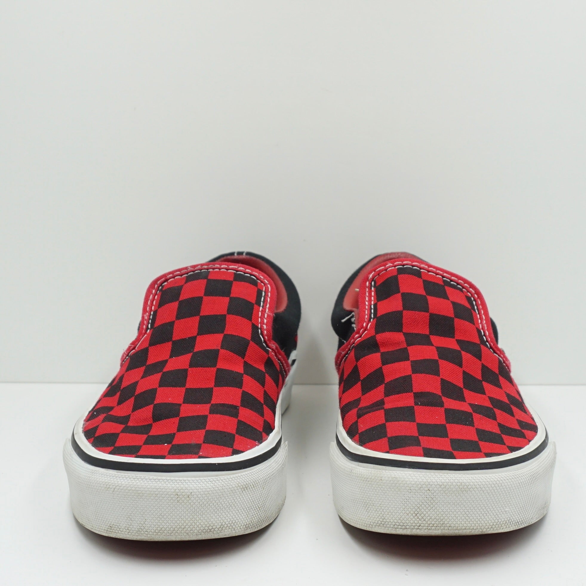 Vans Slip On Checkerboard Red Black