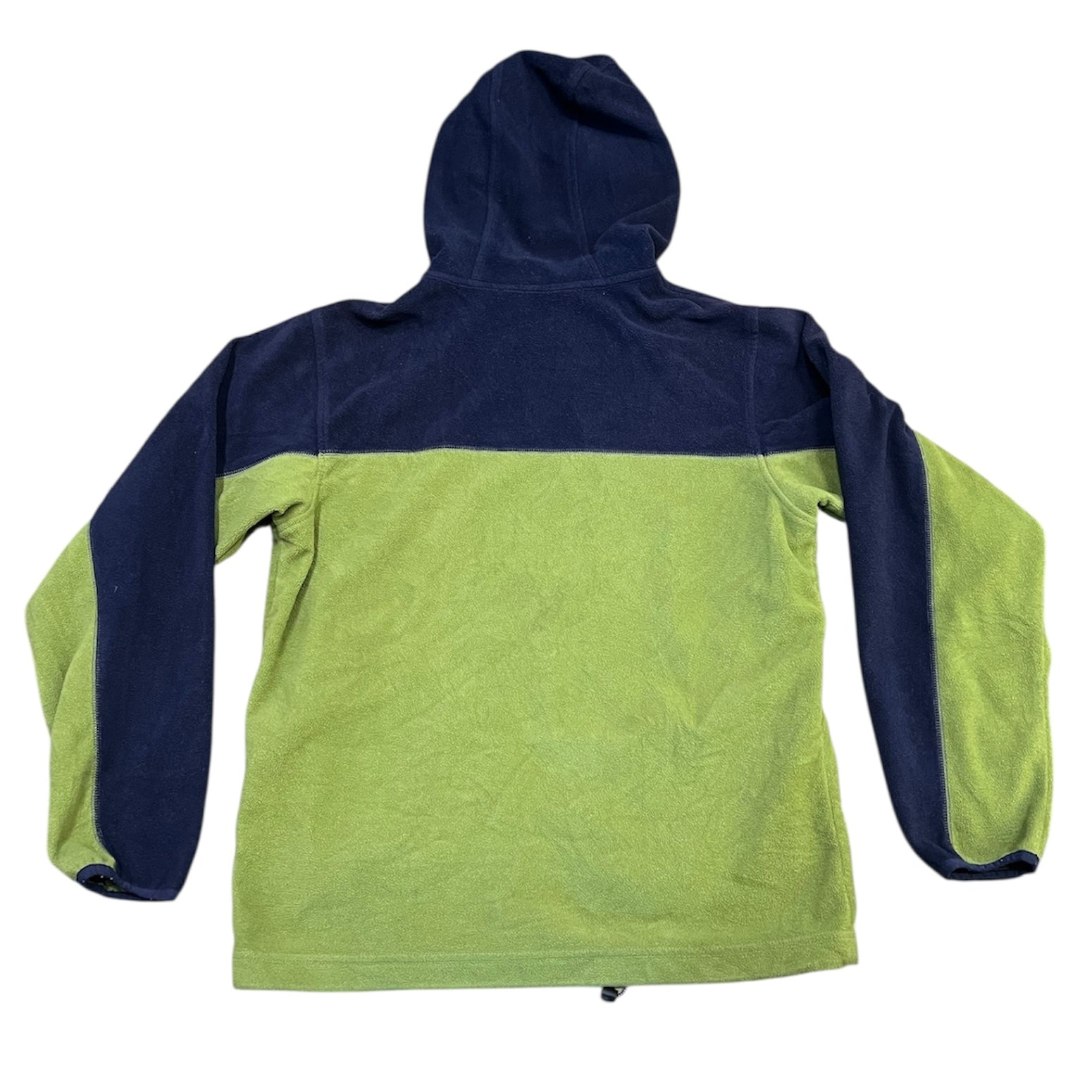 Columbia Green Navy Fleece Hoodie