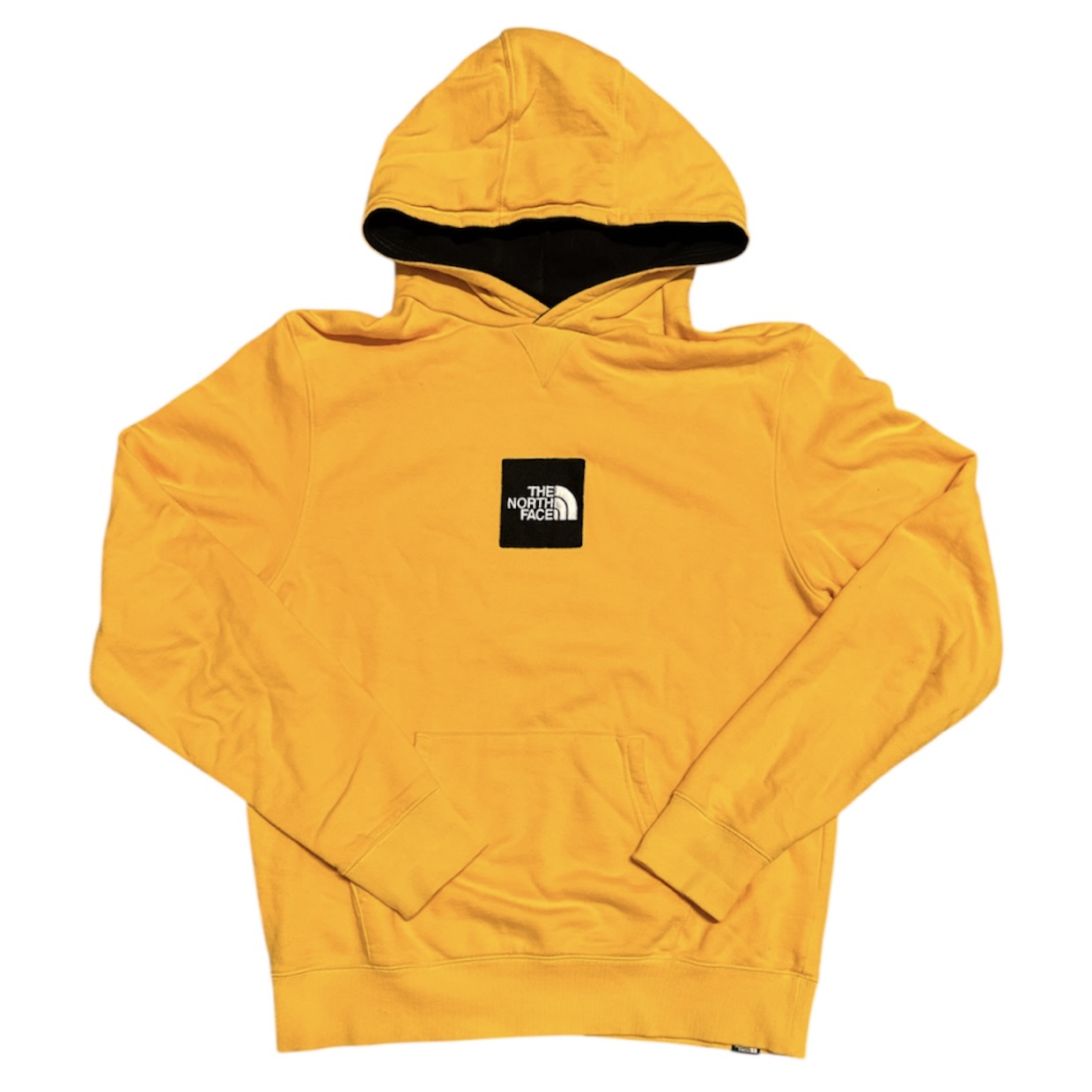The North Face Box Logo Yellow Hoodie