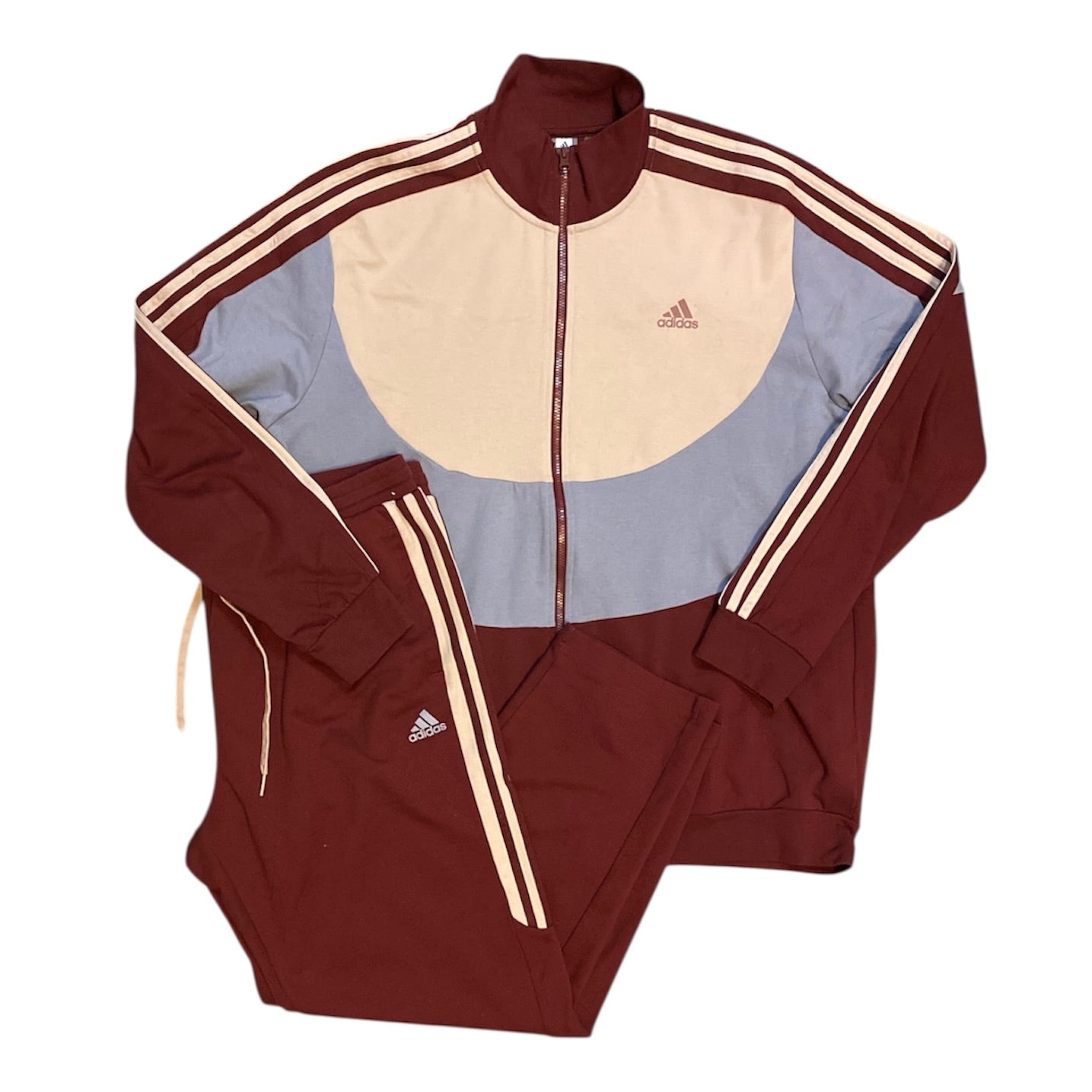 Adidas Lifestyle Colorblock Track Suit Top & Pants Set