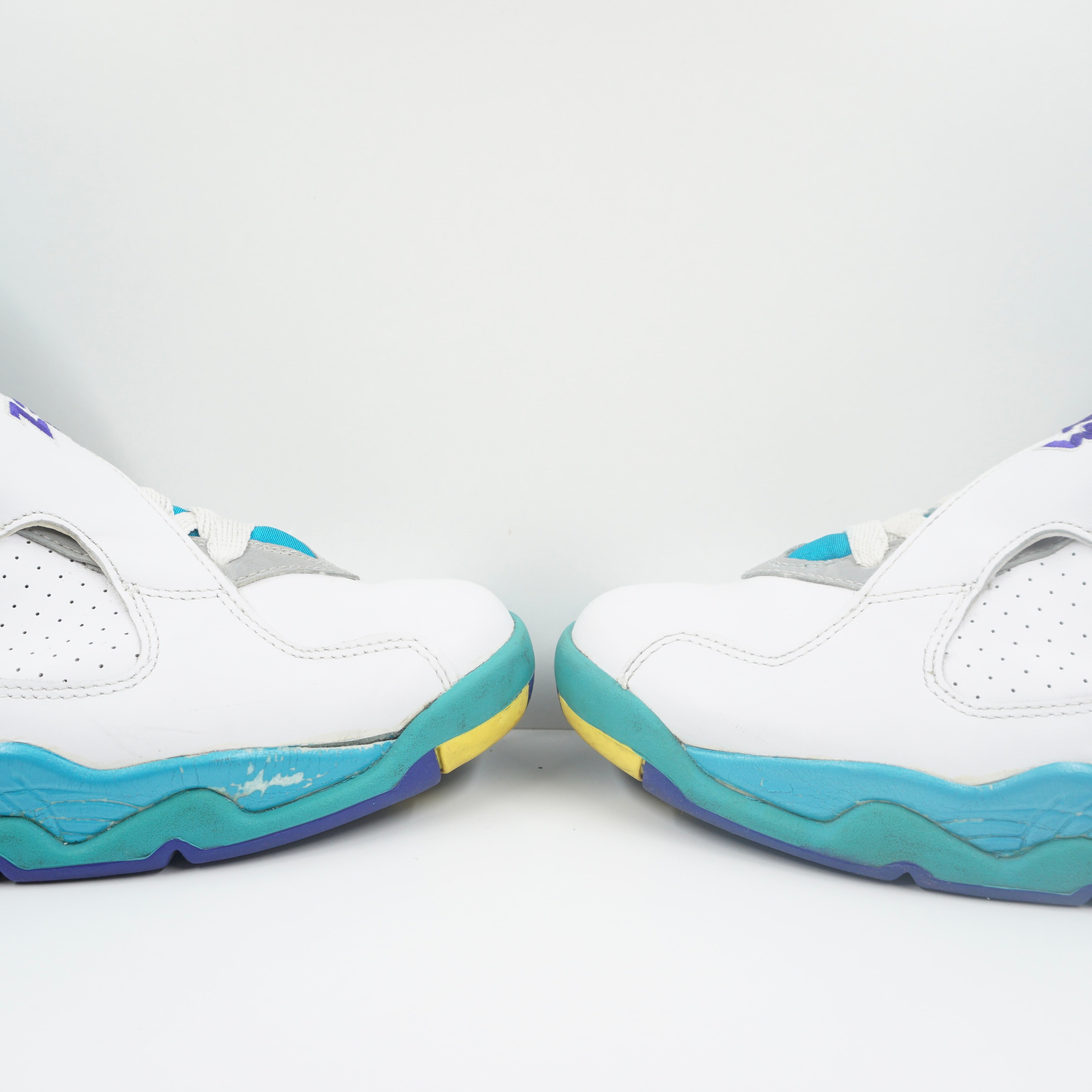 Vintage Jordan 8 Retro White Aqua (2007) (W)